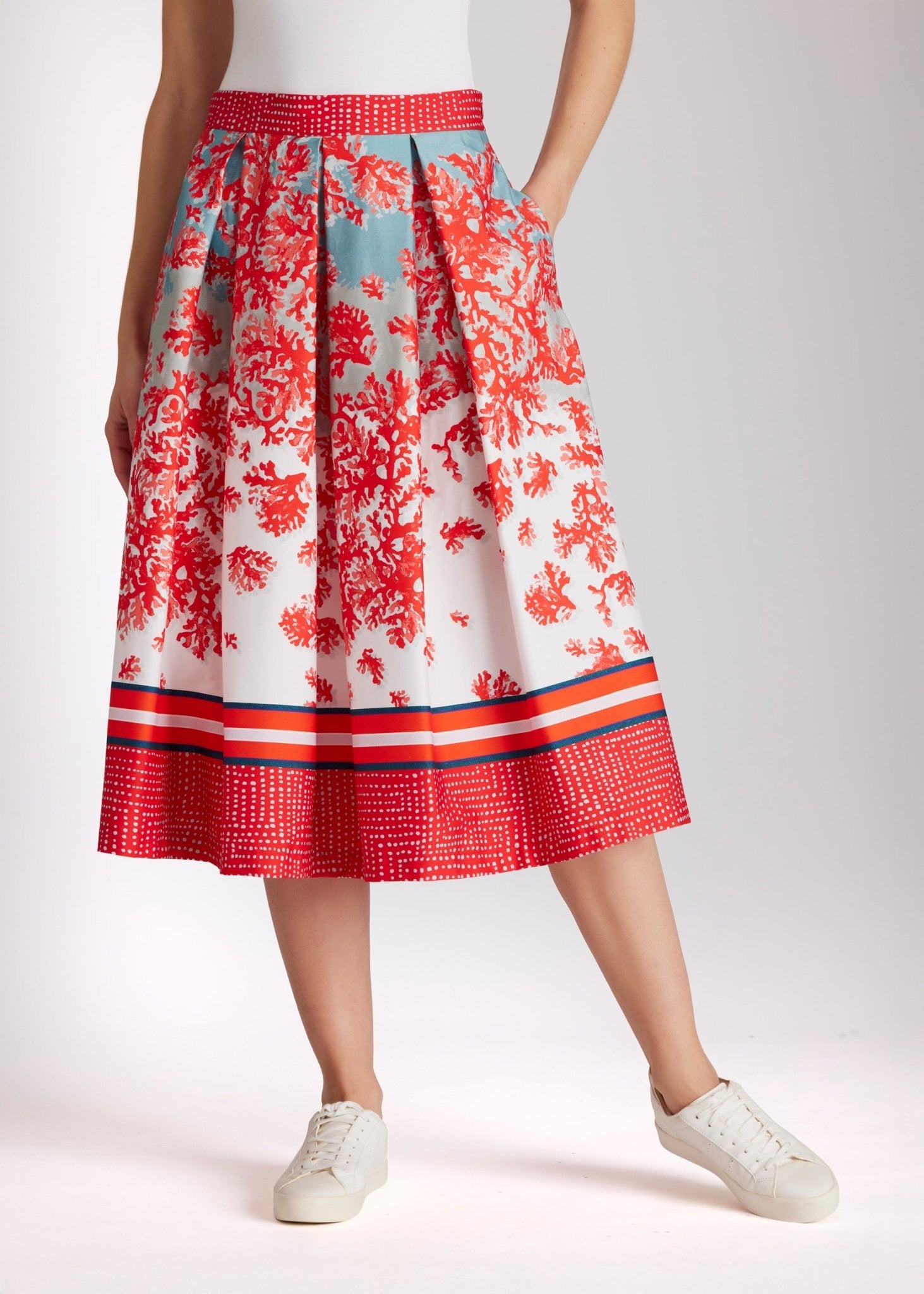 Ausgestellter Rock FAPIRO aus Bio - Baumwolle mit Reißverschluss - FOX'S - Fashion