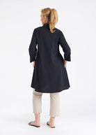 Ausgestelltes Kleid MADETTE mit 3/4 - Arm und V - Ausschnitt - FOX'S - Fashion