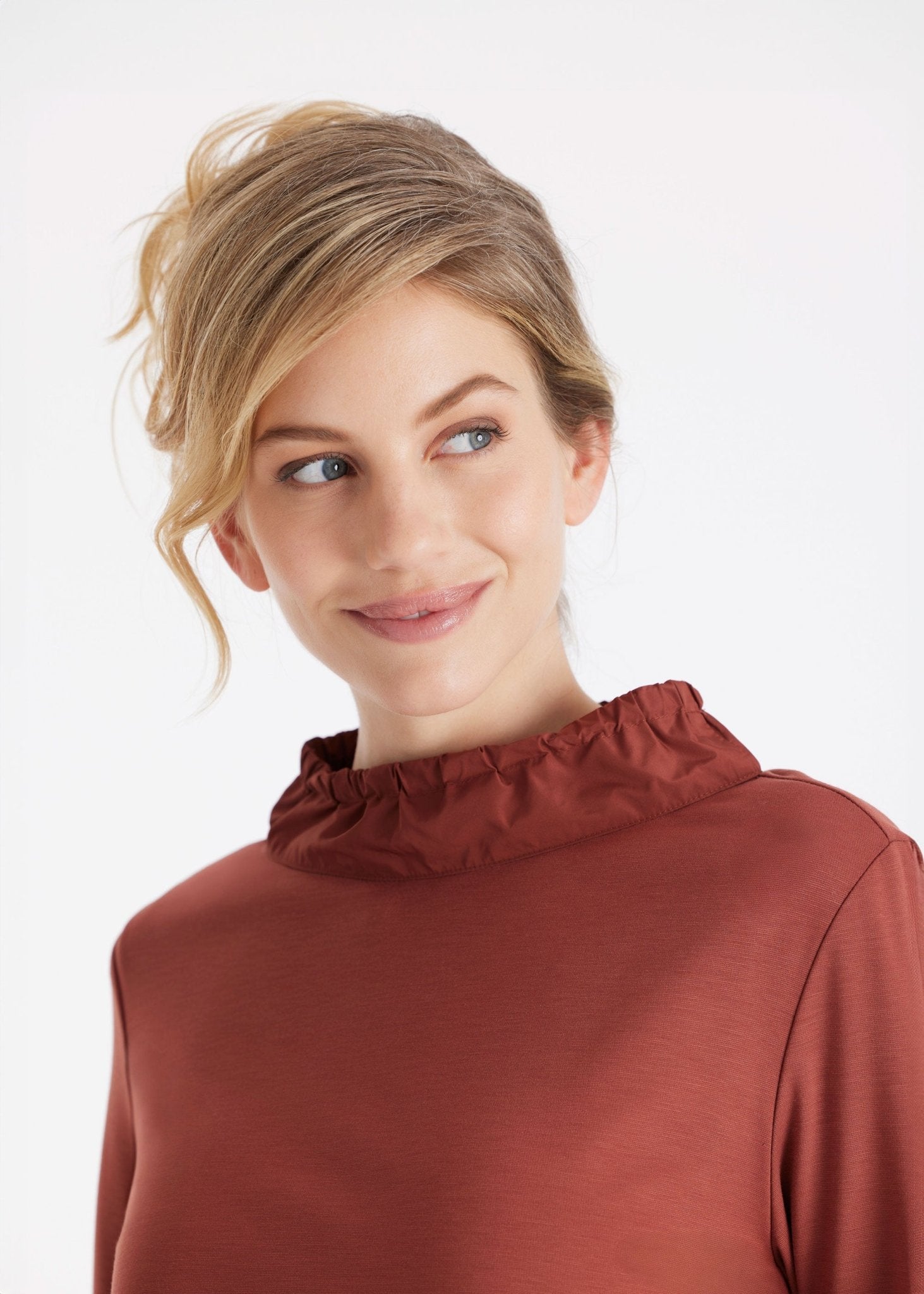 Bluse GYGATO mit Stehkragen und aufgesetzter Tasche - FOX'S - Fashion
