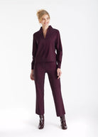 Bluse JIBRYX V - Ausschnitt und langem Arm - FOX'S - Fashion