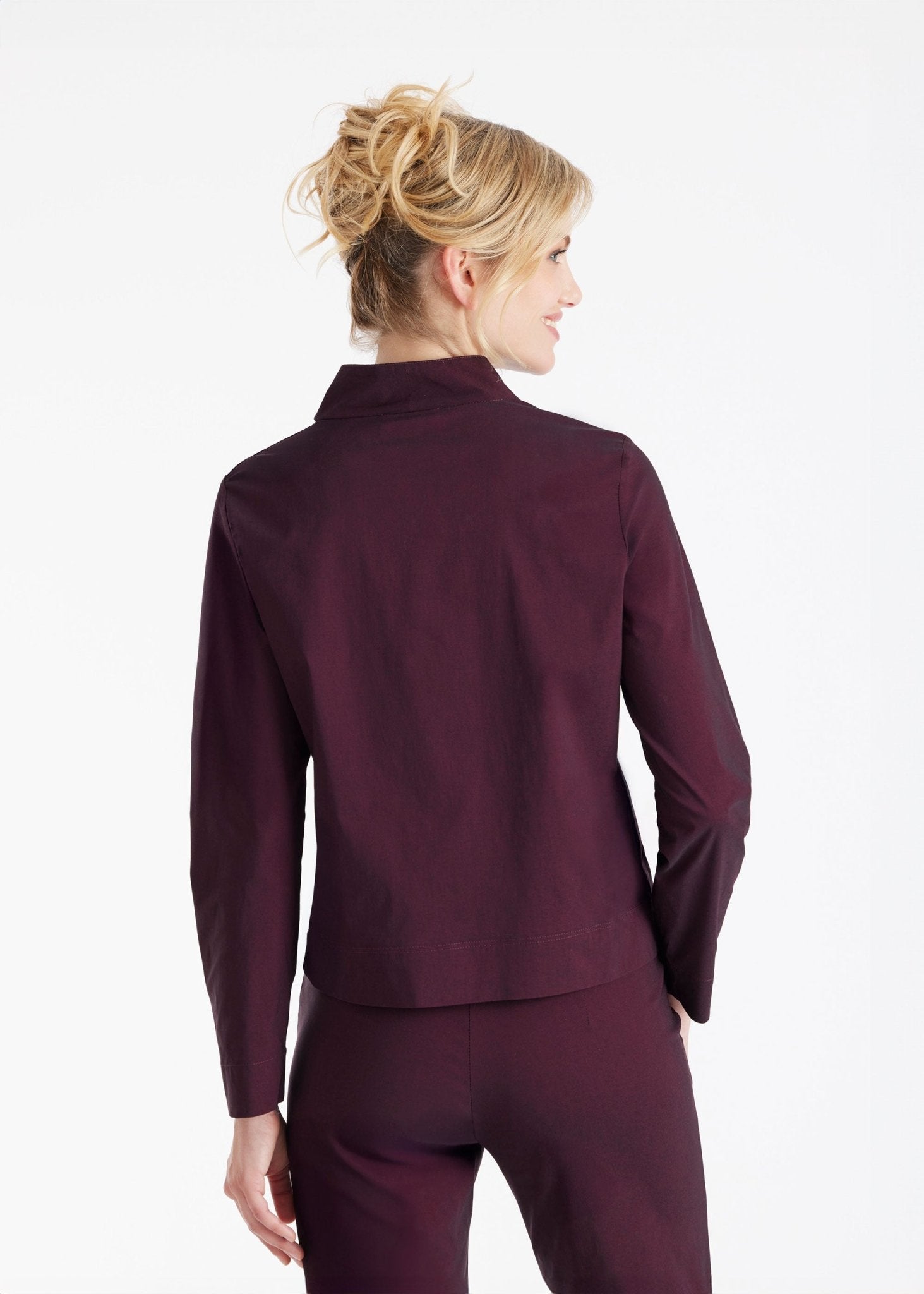 Bluse JIBRYX V - Ausschnitt und langem Arm - FOX'S - Fashion
