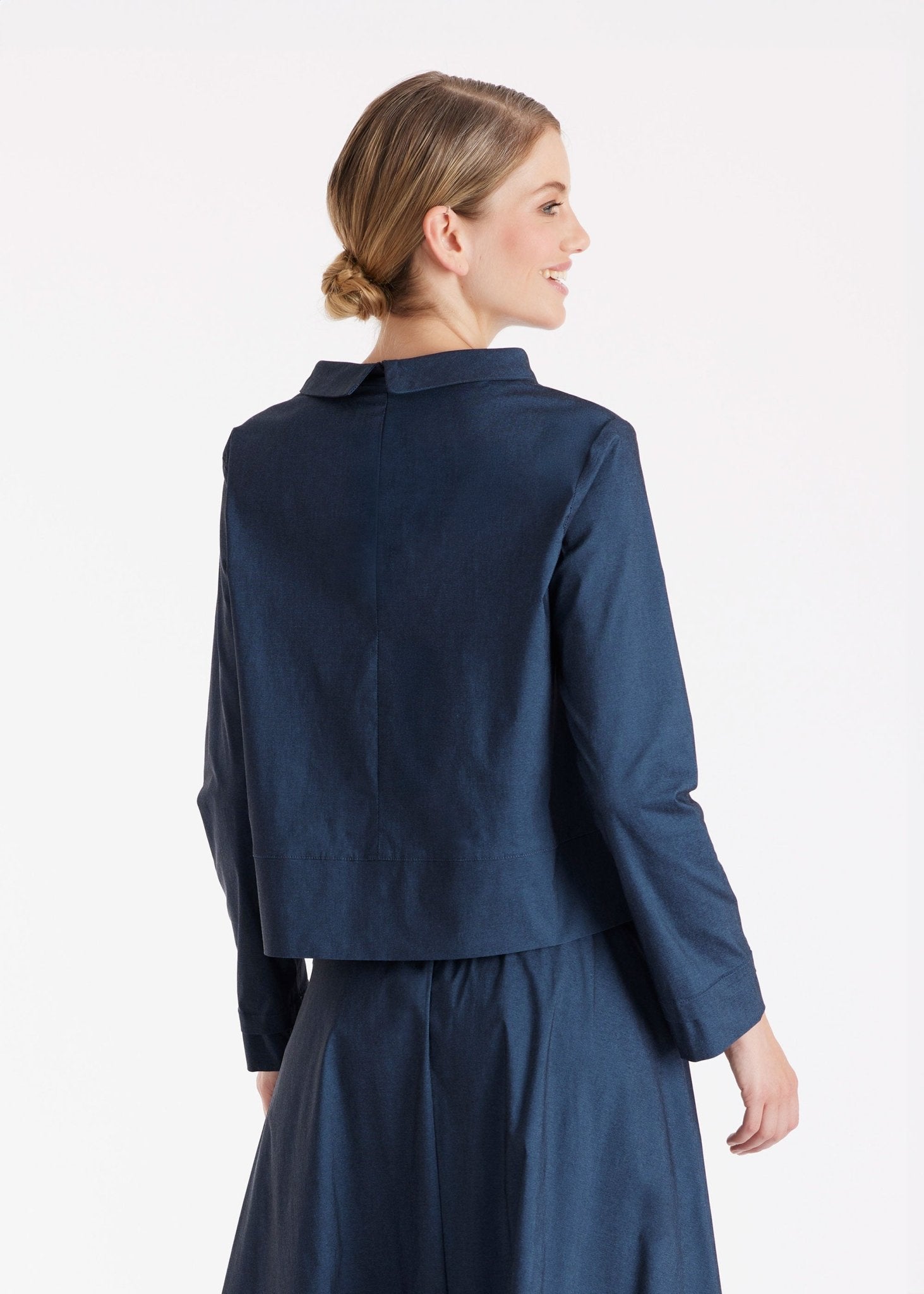 Bluse JURAMO mit Stehkragen und langem Arm - FOX'S - Fashion
