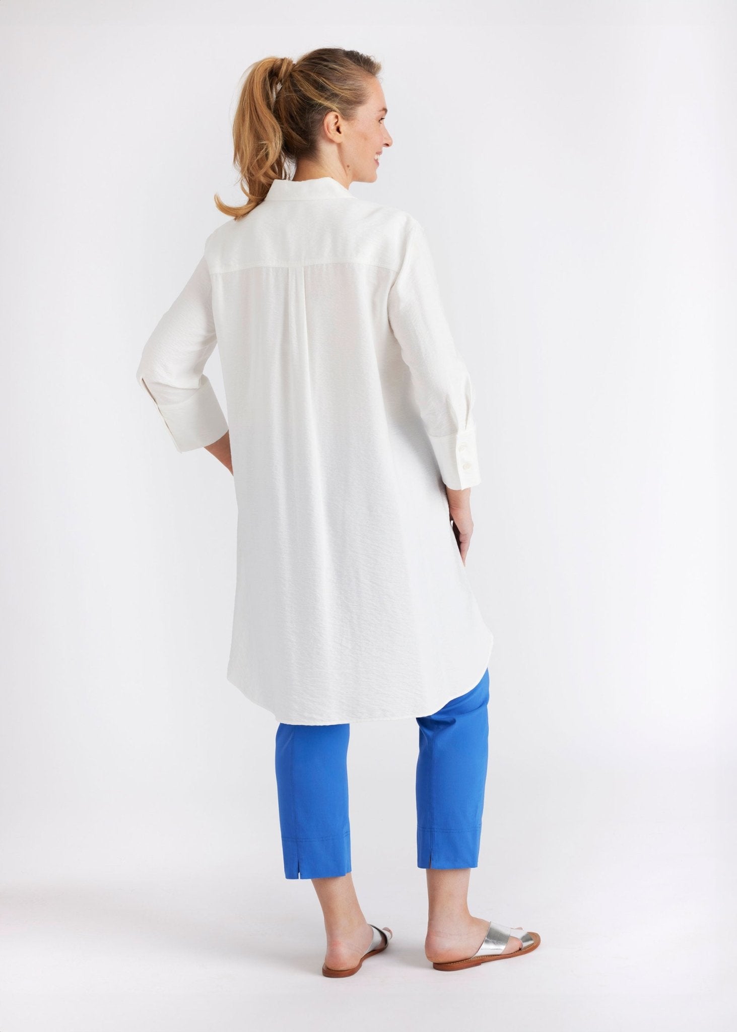 Blusenkleid NUZISKA aus Rayon mit langem Arm - FOX'S - Fashion