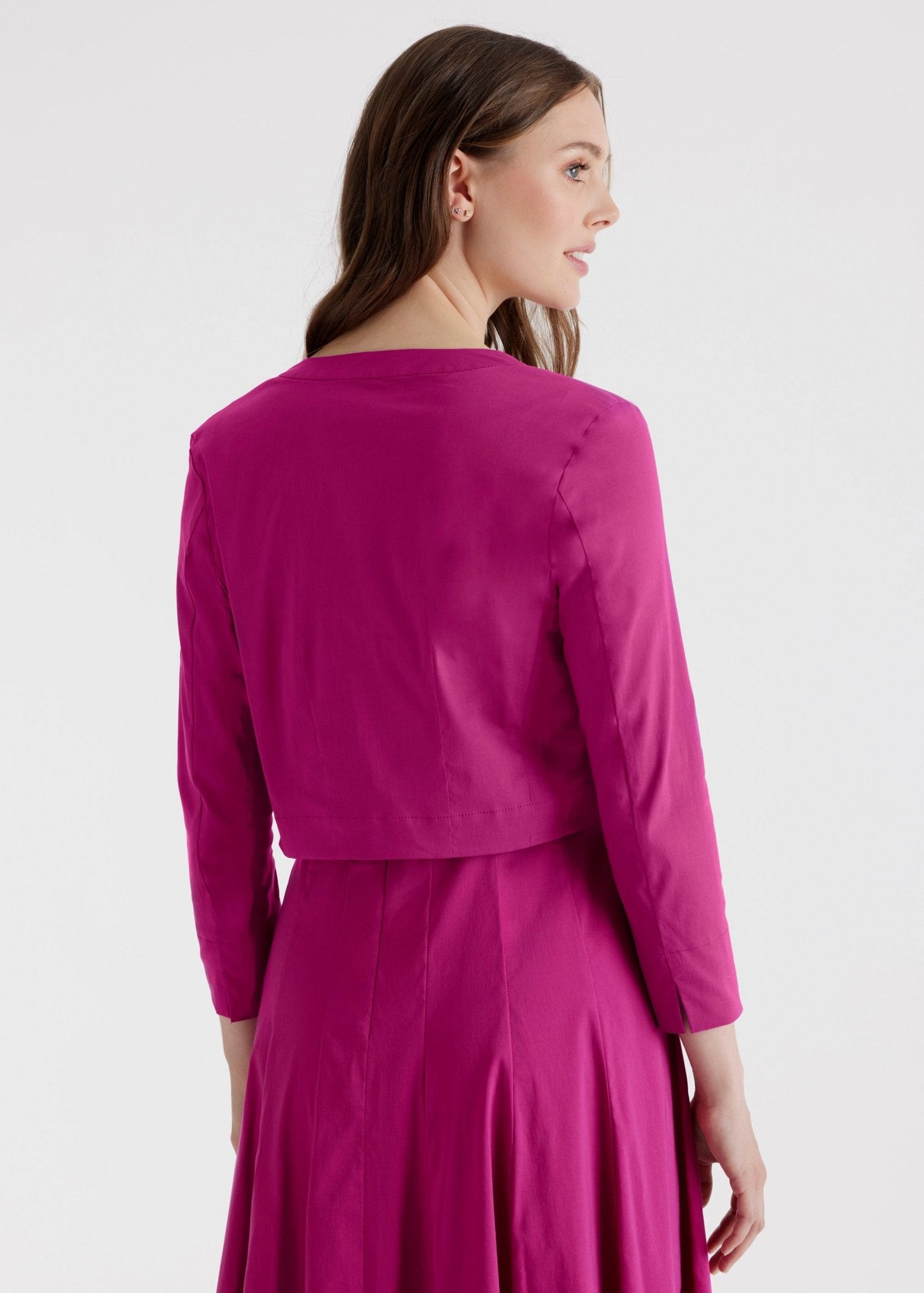 Bolero MYAGO aus Baumwollmix mit Elasthan und 3/4 - Arm - FOX'S - Fashion