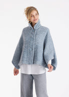 Cape YAMYKA mit Kragen und Knopfleiste - FOX'S - Fashion