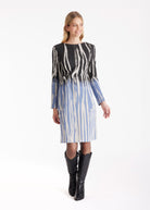 Etuikleid QUUU mit U - Boot - Ausschnitt und Knotung - FOX'S - Fashion