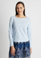Gerade Bluse BONIUS aus leichtem Baumwoll-Mix mit Stretch - FOX'S-Fashion