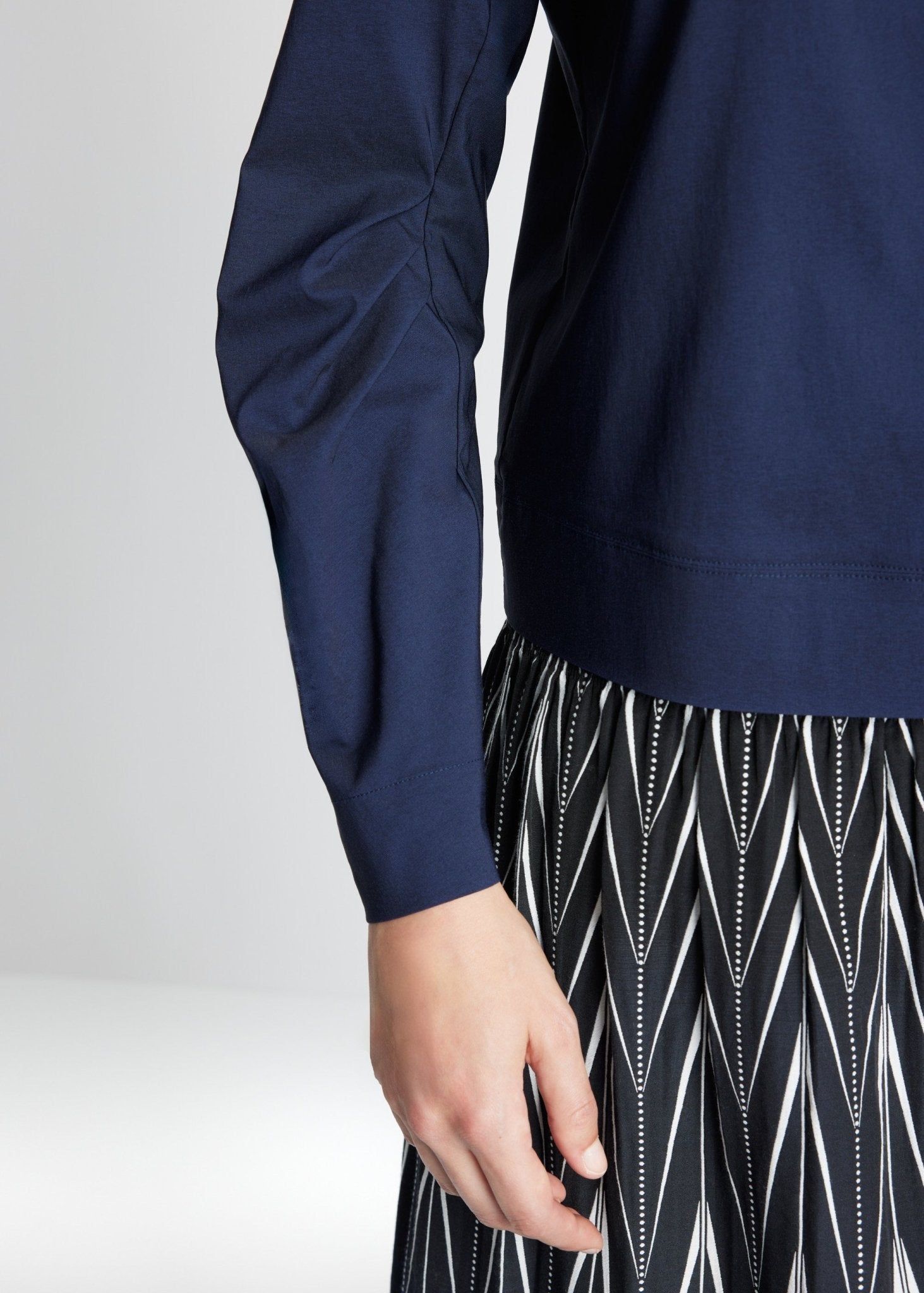 Gerade Bluse JIBRYX aus Viskose-Mix mit Stretch - FOX'S-Fashion