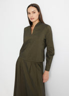 Gerade Bluse JIBRYX aus Viskose-Mix mit Stretch - FOX'S-Fashion
