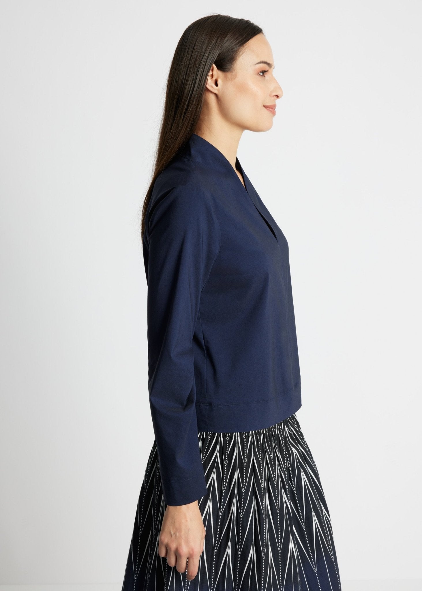 Gerade Bluse JIBRYX aus Viskose-Mix mit Stretch - FOX'S-Fashion