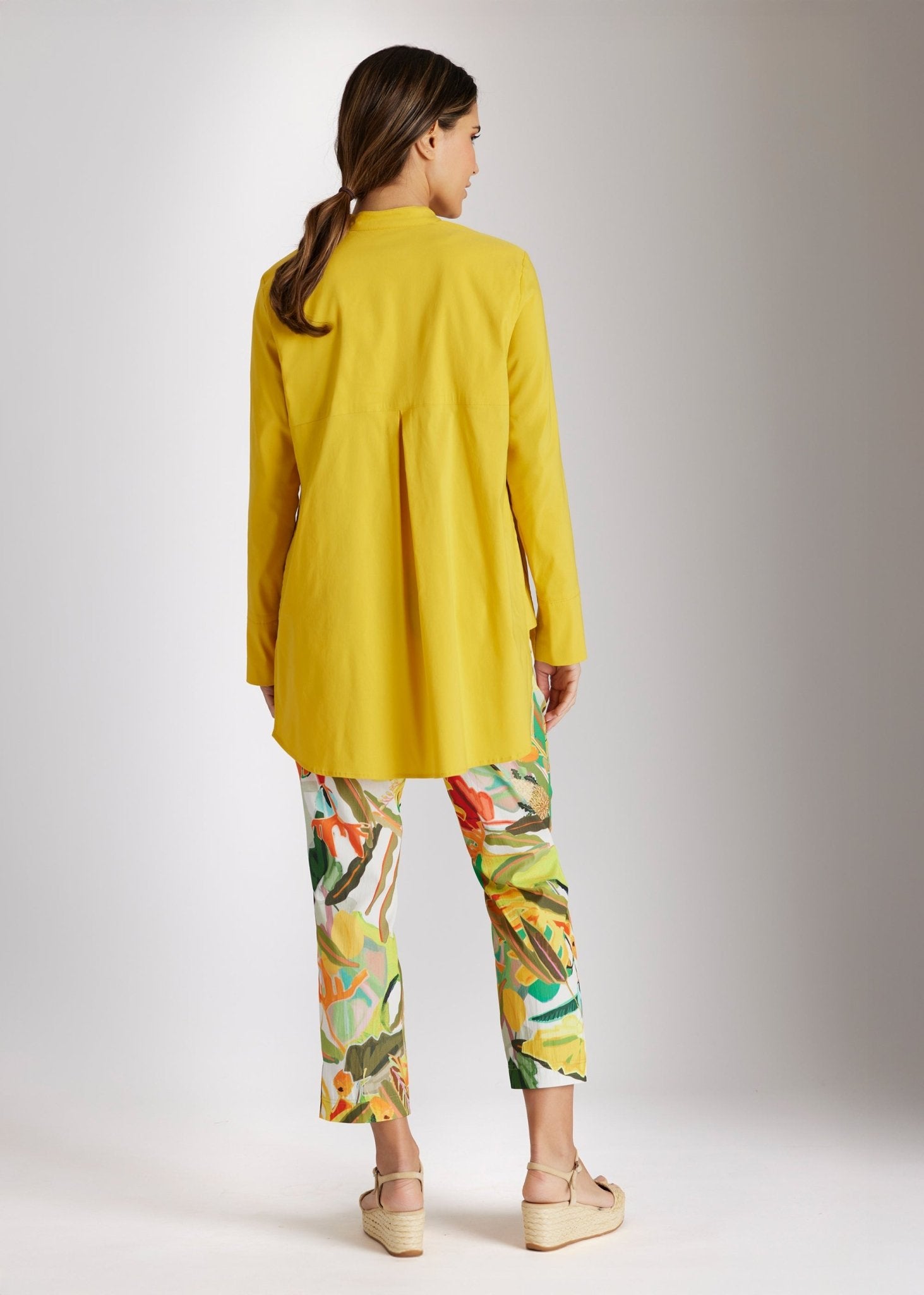 Gerade Longbluse BABLO aus leichtem Baumwollmix mit Stretch - FOX'S - Fashion