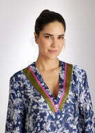 Gerade Tunika ZUKINA aus Viskose mit 3/4 - Arm - FOX'S - Fashion