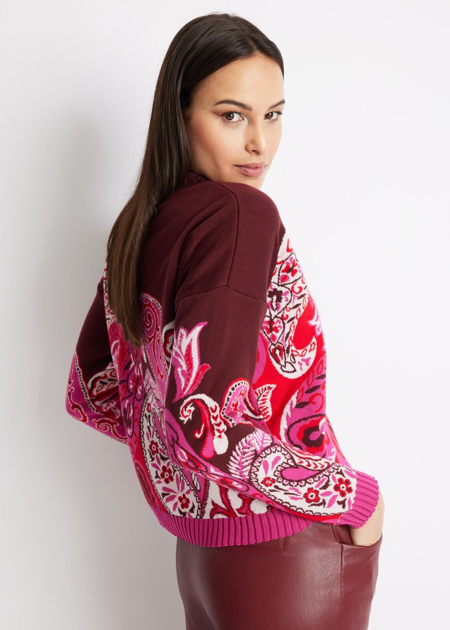 Gerader Strickpullover DARIBO aus Baumwoll-Mix - FOX'S-Fashion