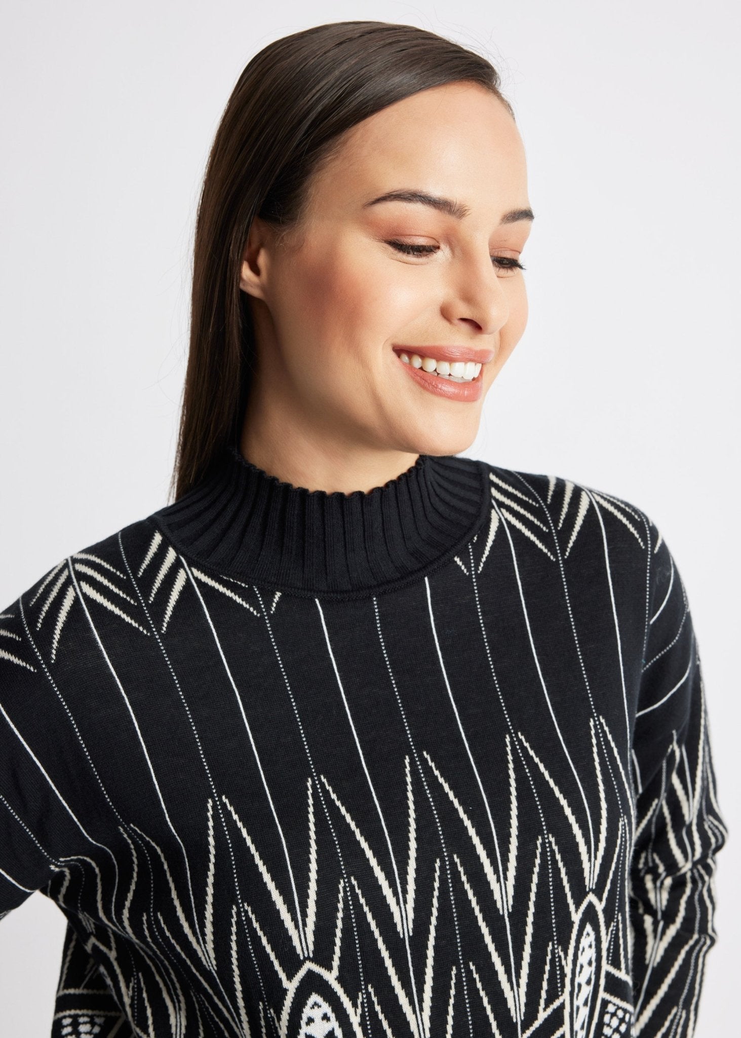 Gerader Strickpullover DARIBO aus Baumwoll-Mix - FOX'S-Fashion
