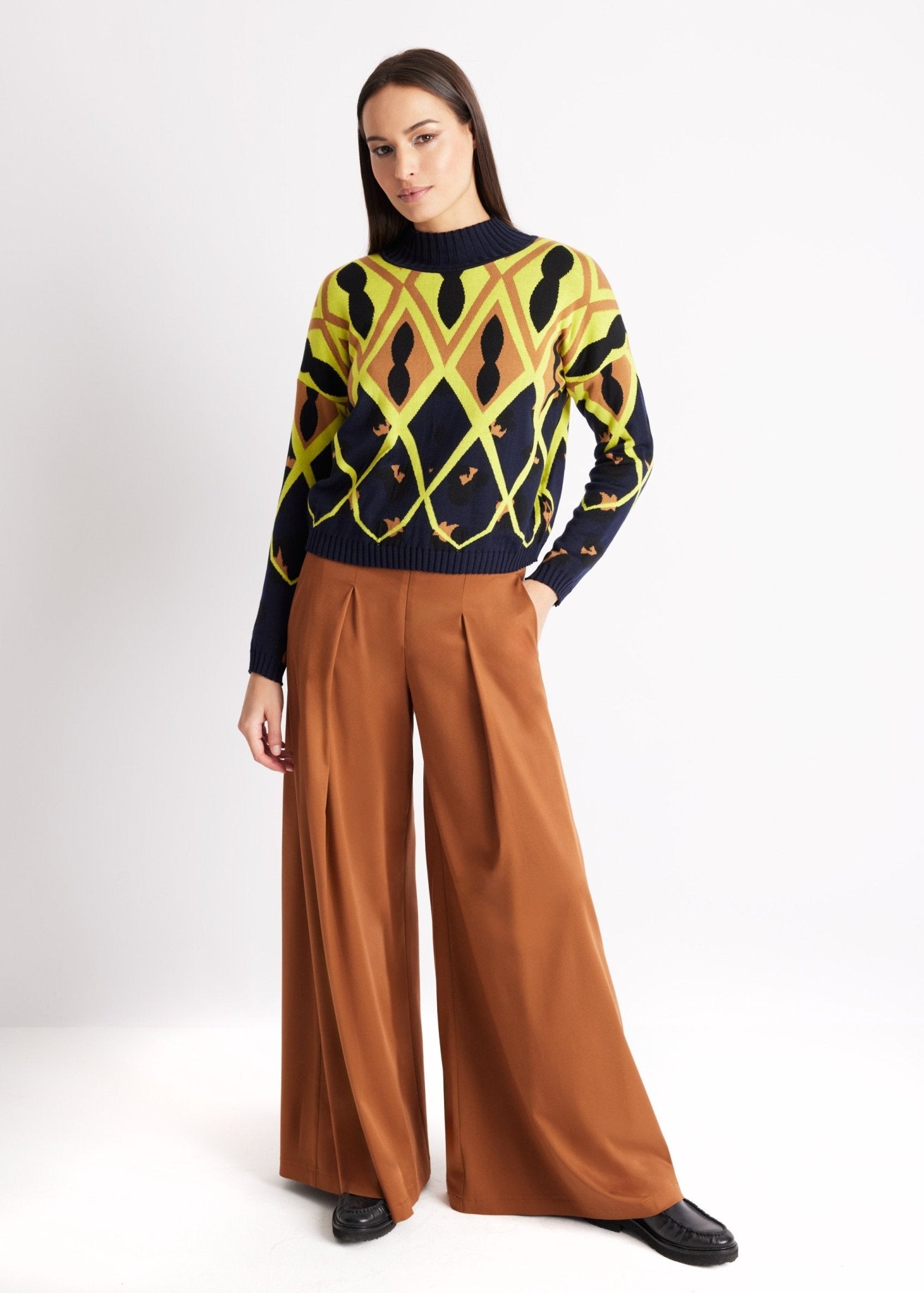 Gerader Strickpullover DARIBO aus Baumwoll-Mix - FOX'S-Fashion
