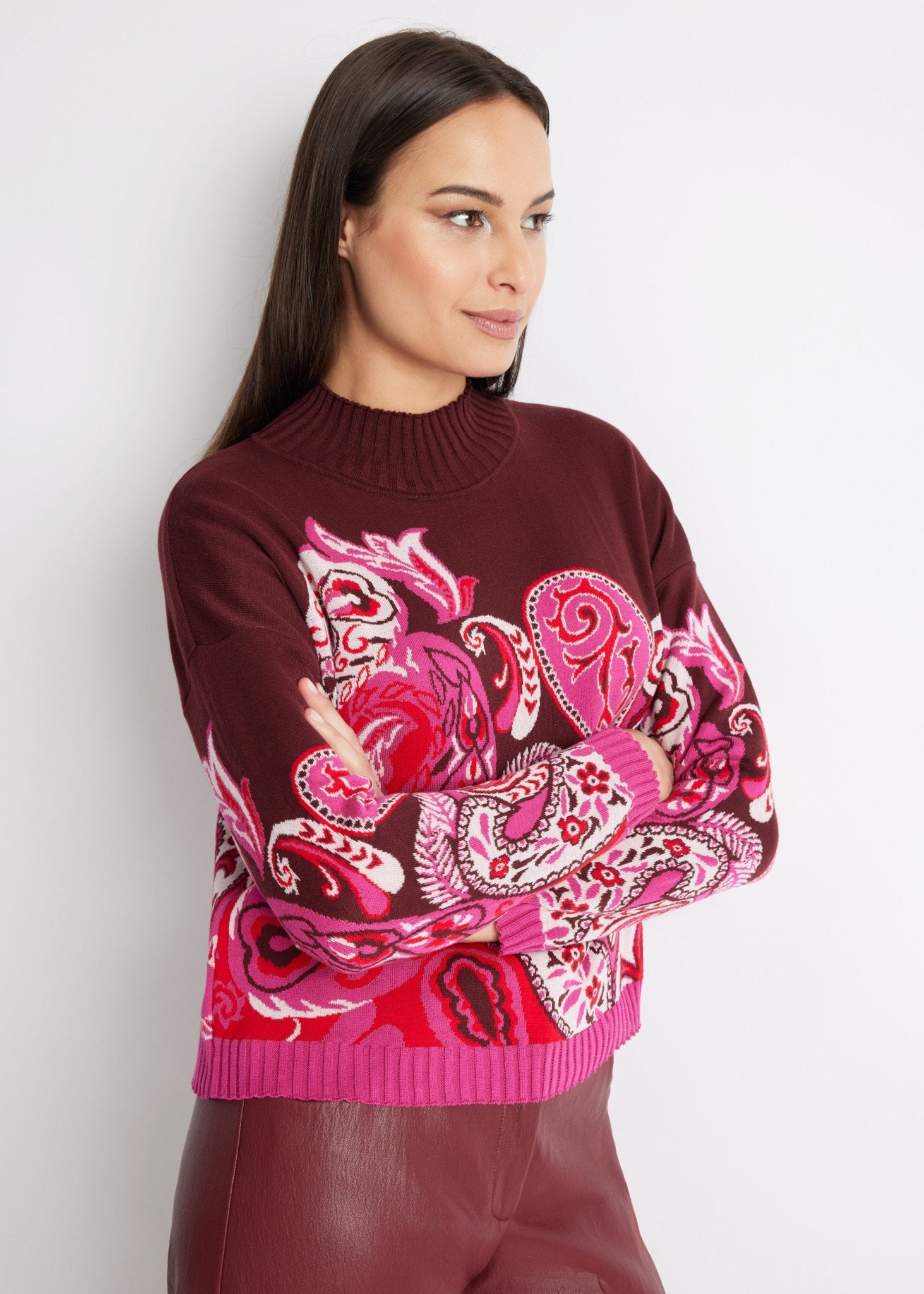 Gerader Strickpullover DARIBO aus Baumwoll-Mix - FOX'S-Fashion