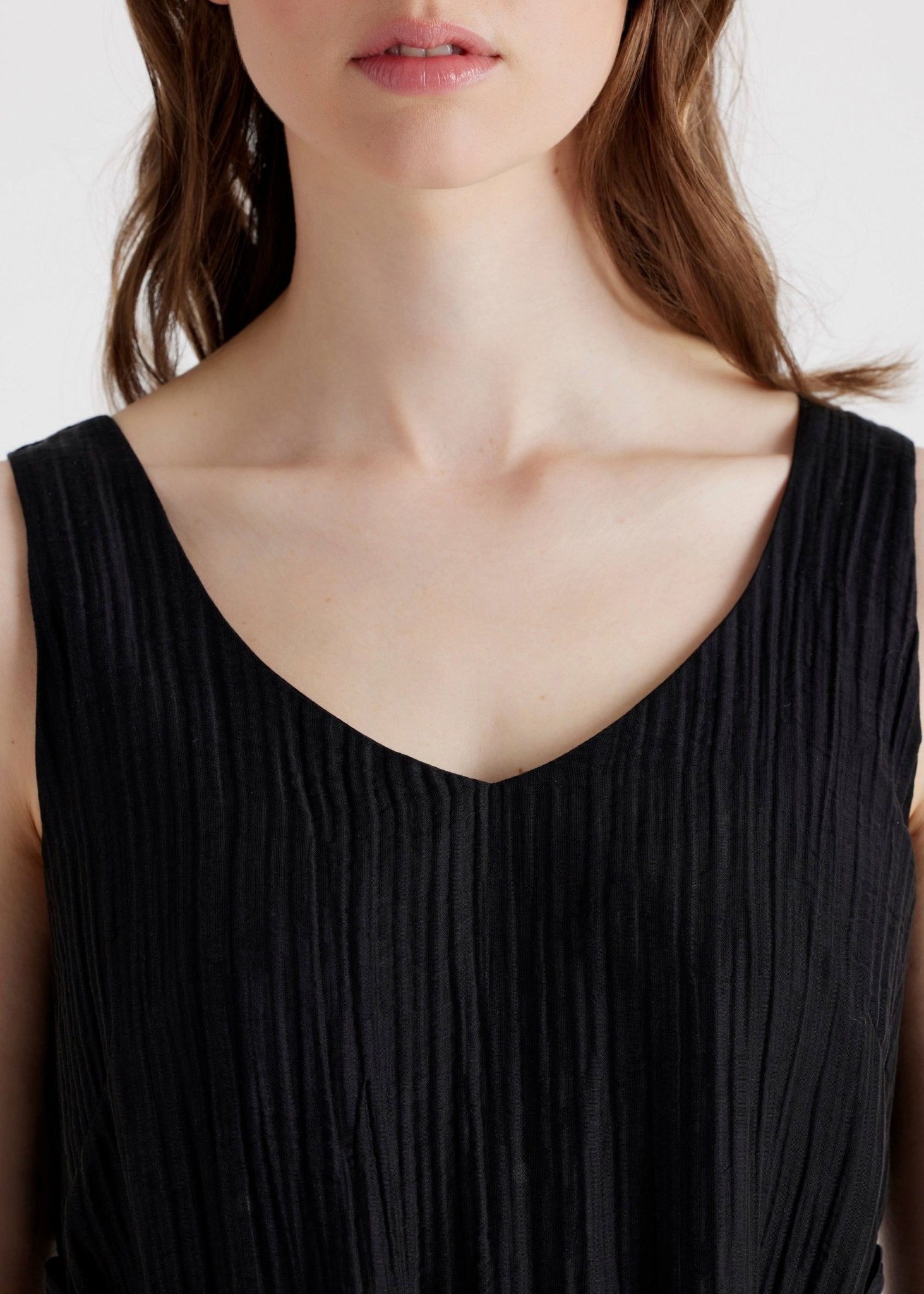 Gerades Midi - Kleid NATAVA aus Viskose - Lyocell - Mix - FOX'S - Fashion