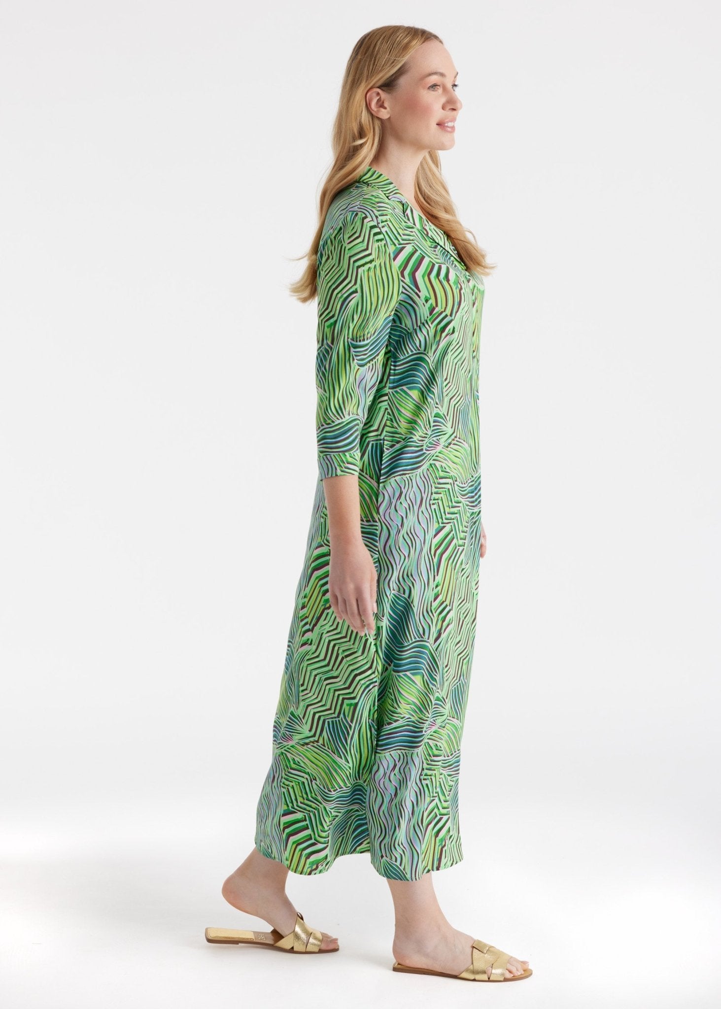 Gerades Midi - Kleid WOTALI aus Viskose - FOX'S - Fashion