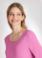 Gerades Shirt CEMONTA mit Rundhalsausschnitt und 3/4-Ärmeln in Pink
