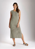 Gerades Strickkleid TORNADA aus Baumwolle und Leinen - FOX'S - Fashion
