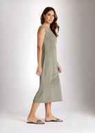 Gerades Strickkleid TORNADA aus Baumwolle und Leinen - FOX'S - Fashion