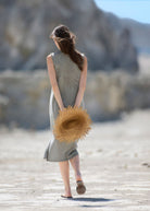 Gerades Strickkleid TORNADA aus Baumwolle und Leinen - FOX'S - Fashion