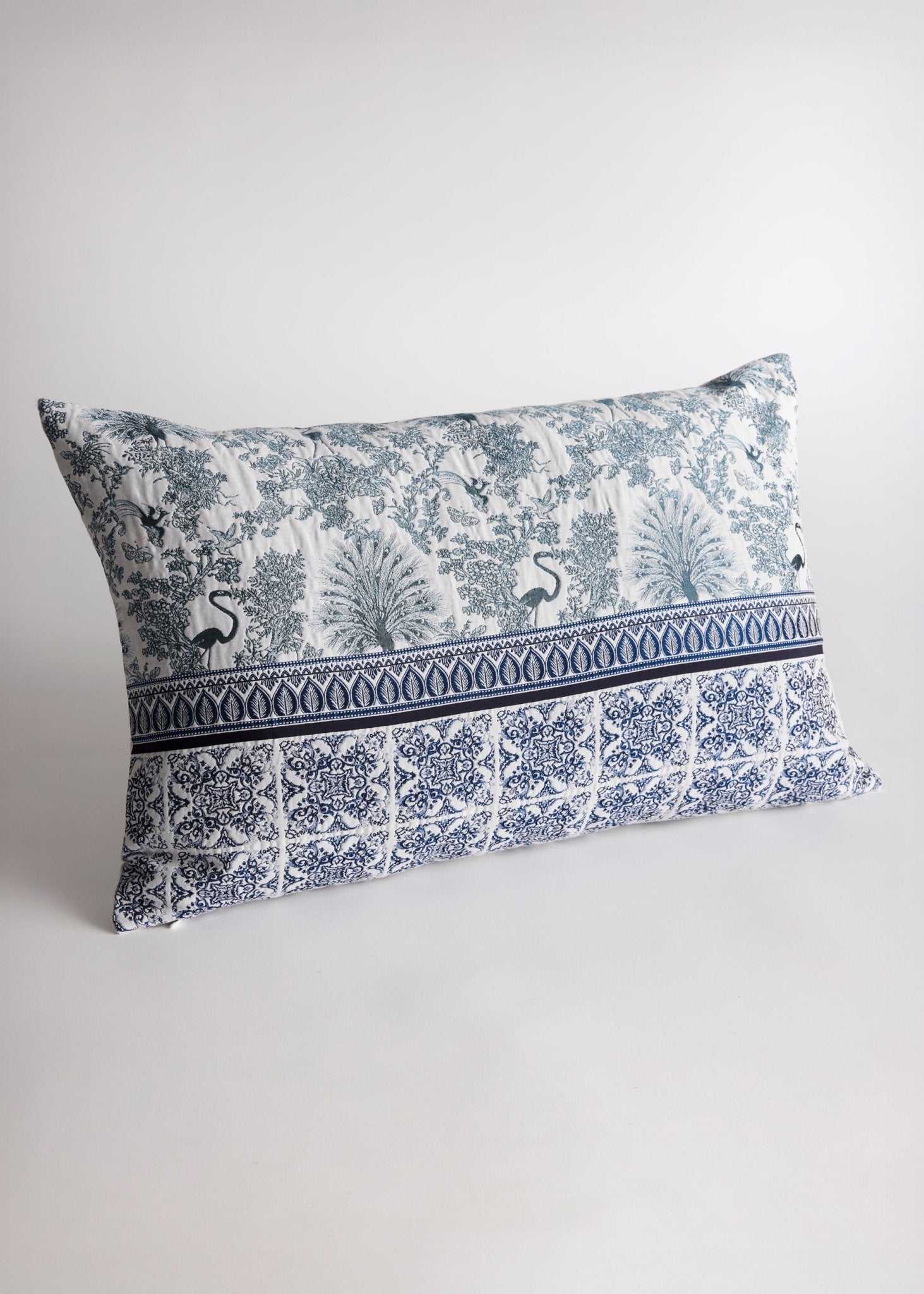 Gewebte Dekokissenhülle EVELIN in edlem Jacquard aus Baumwoll - Viskose - Mix - FOX'S - Fashion