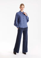Hemdbluse BLUSIA mit raffiniertem Ärmeldetail - FOX'S - Fashion