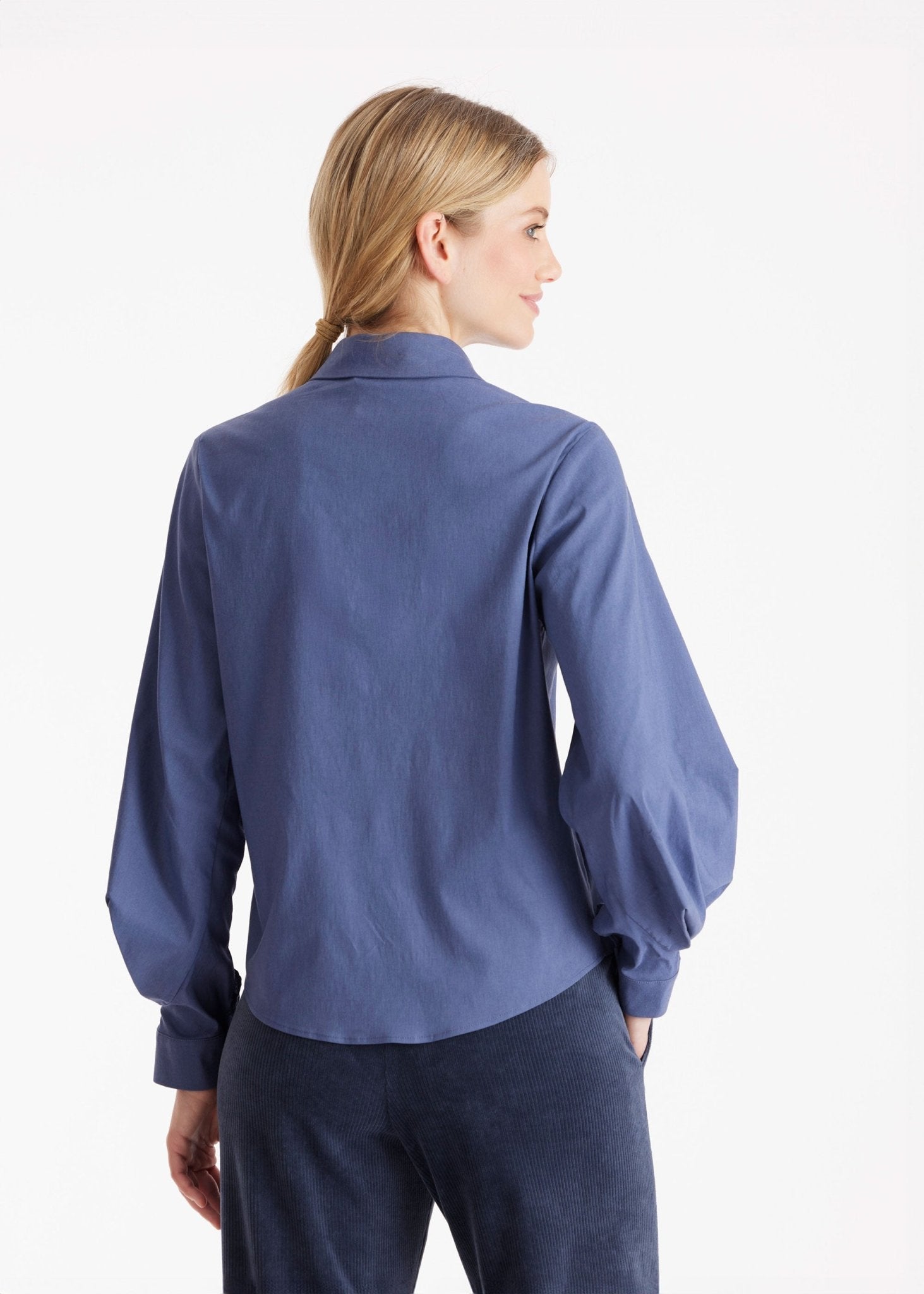 Hemdbluse BLUSIA mit raffiniertem Ärmeldetail - FOX'S - Fashion