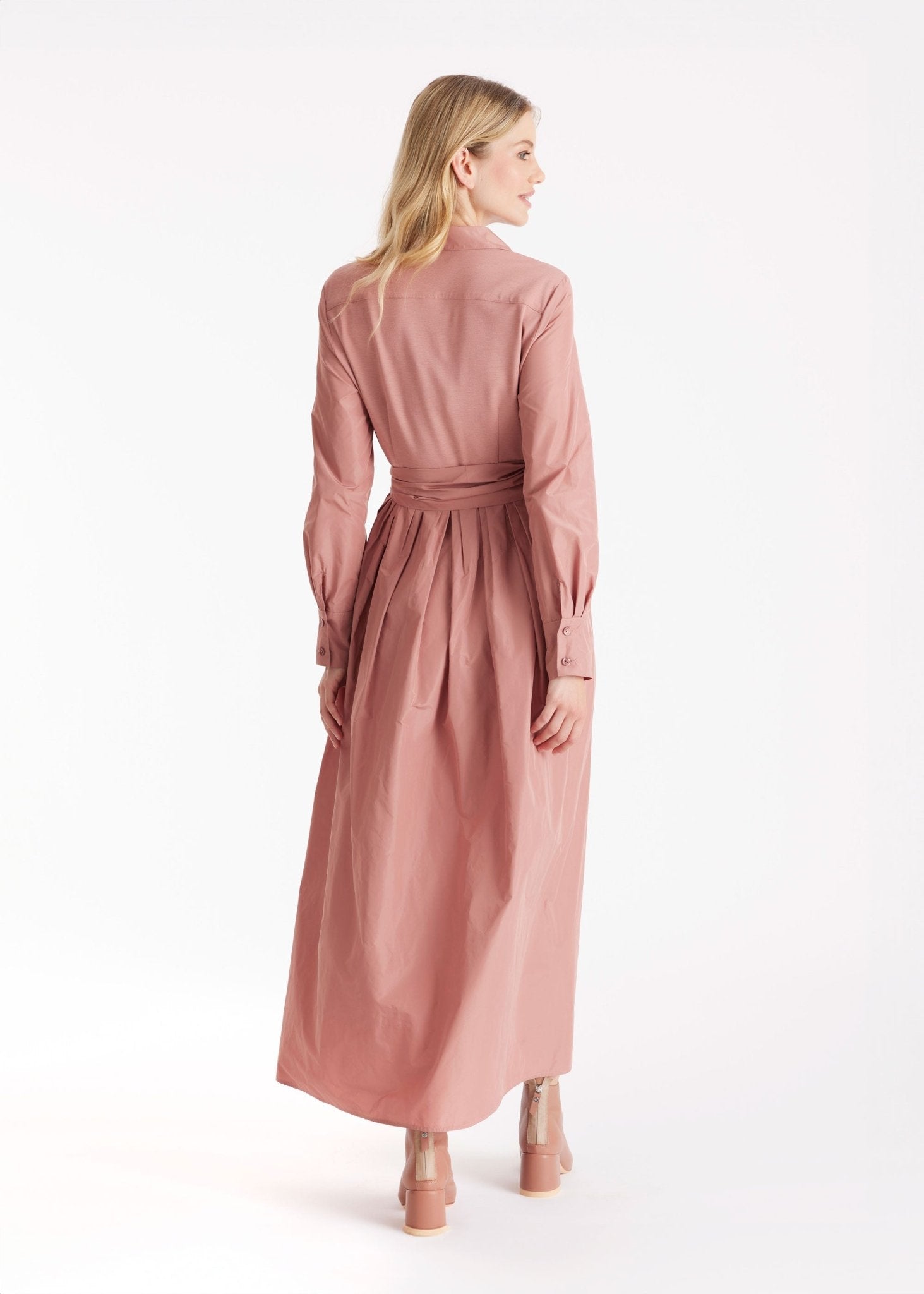 Hemdblusenkleid GUVINTA mit Bindegürtel - FOX'S - Fashion