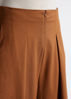 Hose QUKASEI aus glattem Viskosejersey mit weitem Bein - FOX'S-Fashion