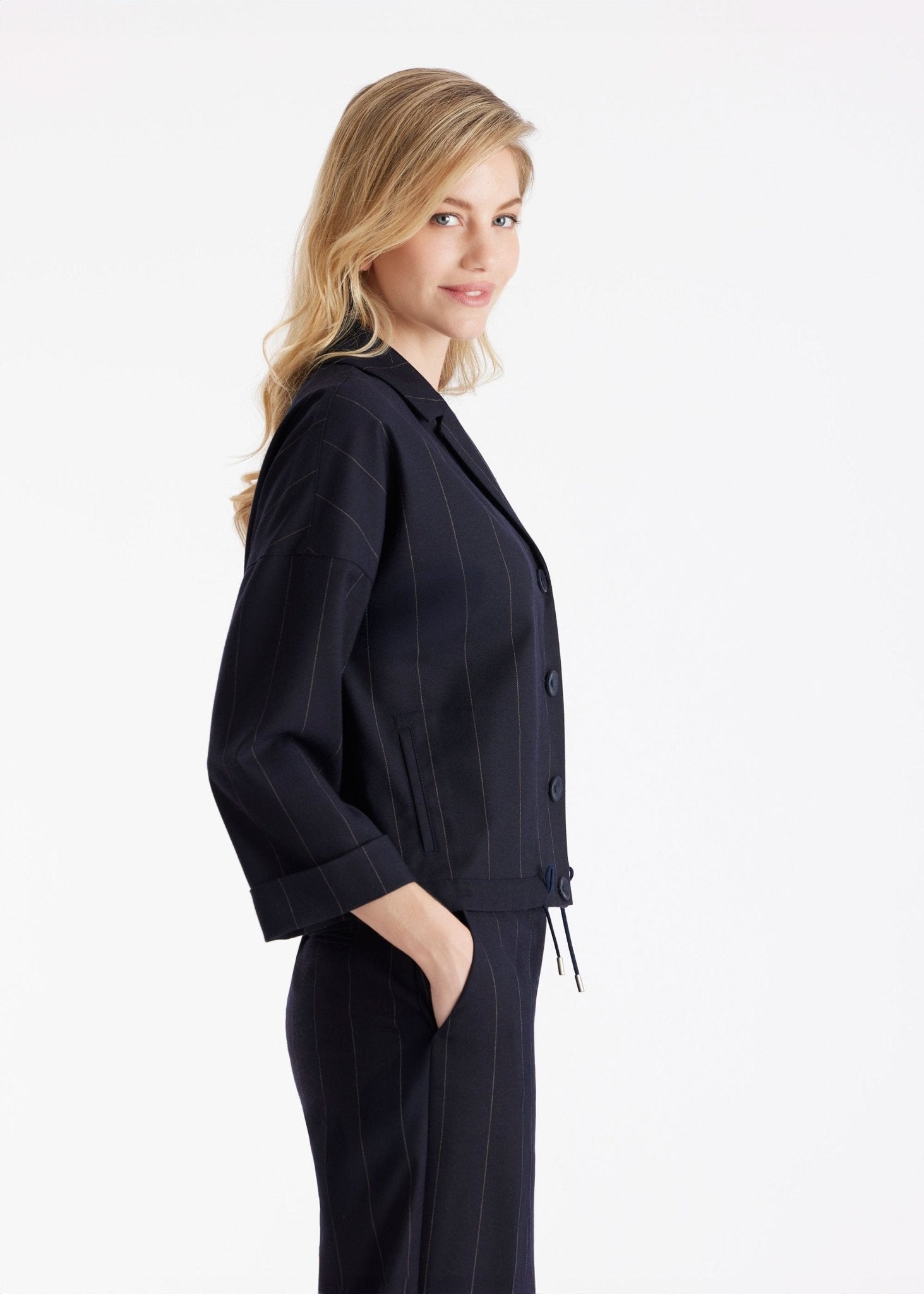 Jacke TAKIDA mit Knopfleiste und Tunnelzug - FOX'S - Fashion