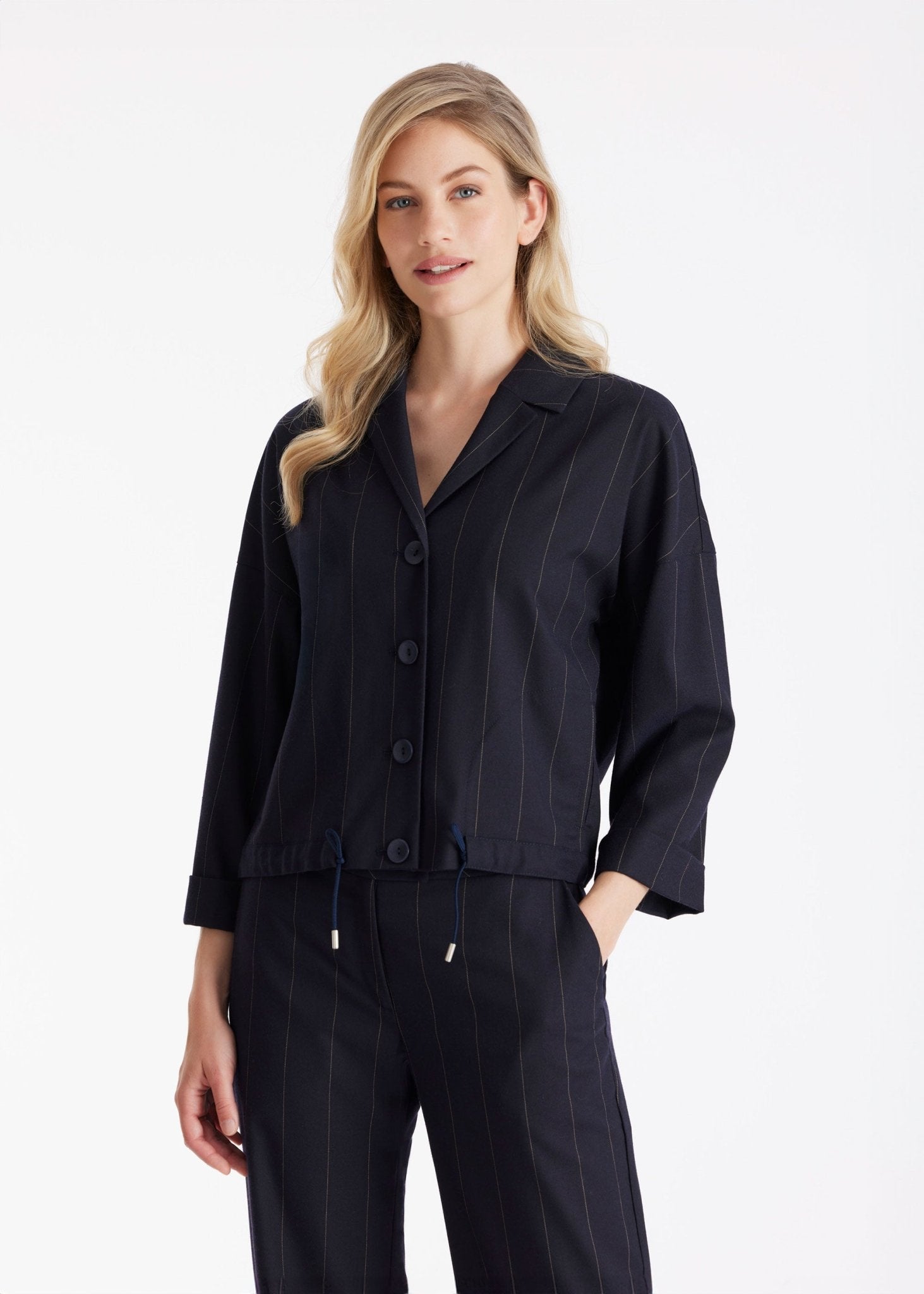Jacke TAKIDA mit Knopfleiste und Tunnelzug - FOX'S - Fashion