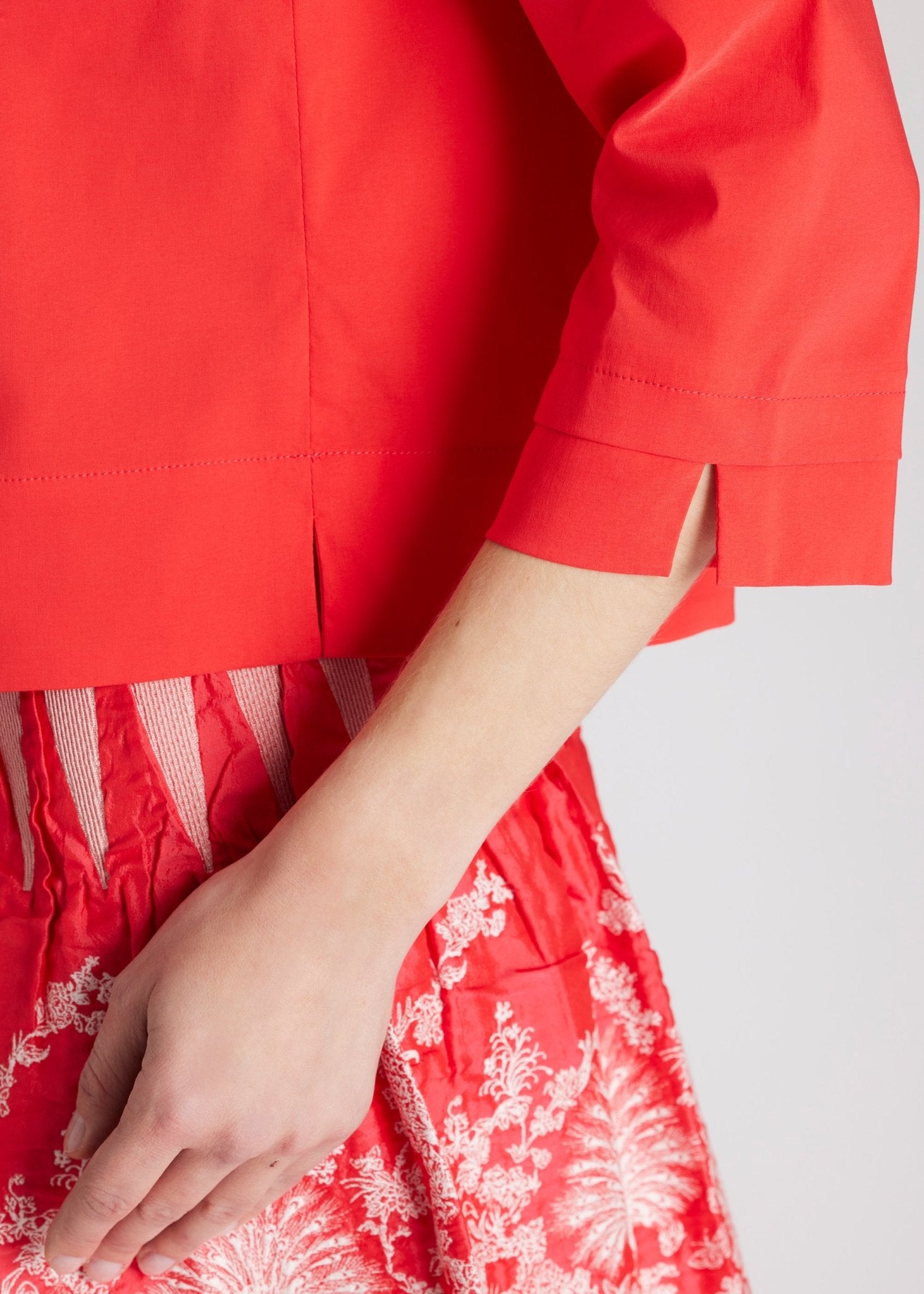 Kastige Bluse BUSHAKTY aus leichtem Baumwollmix mit Stretch - FOX'S - Fashion