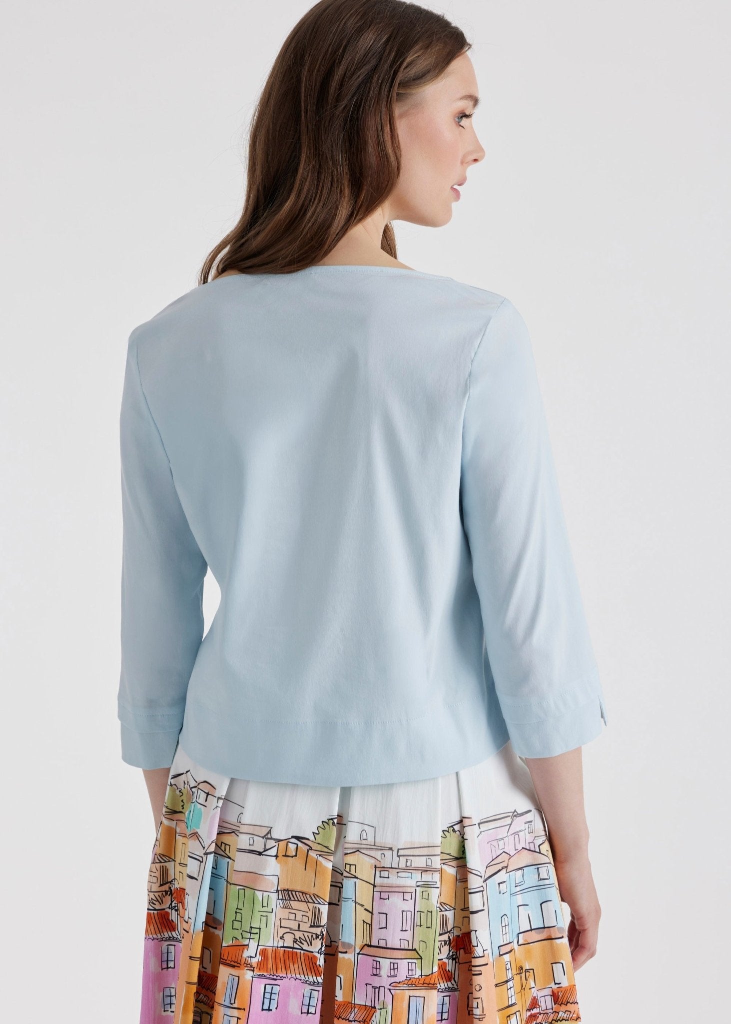 Kastige Bluse BUSHAKTY aus leichtem Baumwollmix mit Stretch - FOX'S - Fashion