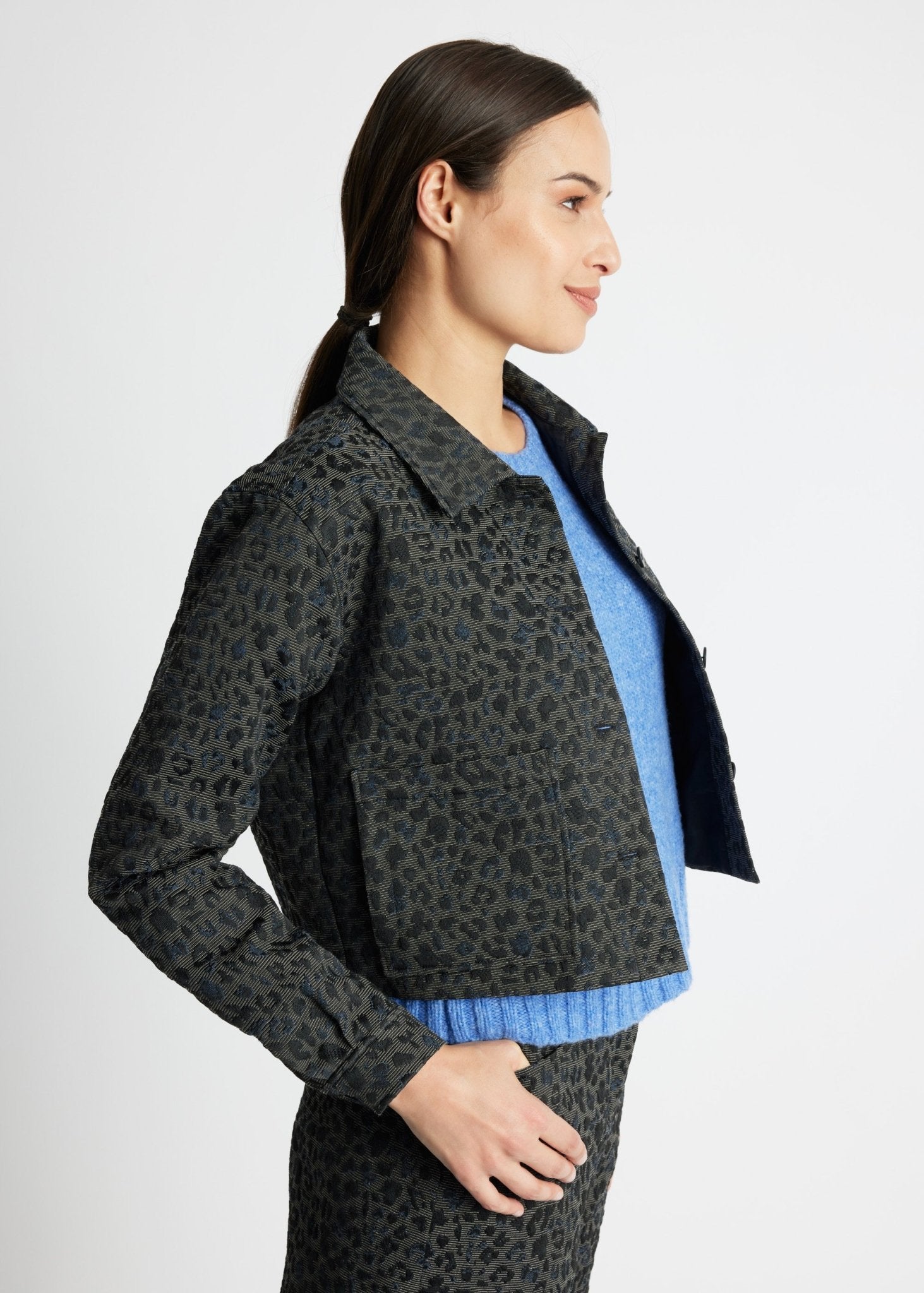 Kastige Jacke NIRATA aus Baumwoll-Mix - FOX'S-Fashion