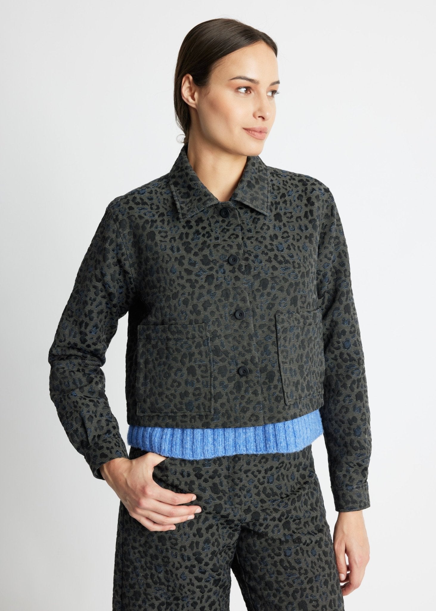 Kastige Jacke NIRATA aus Baumwoll-Mix - FOX'S-Fashion