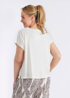 Kastiges Shirt CYIAX aus Jersey mit V - Ausschnitt - FOX'S - Fashion