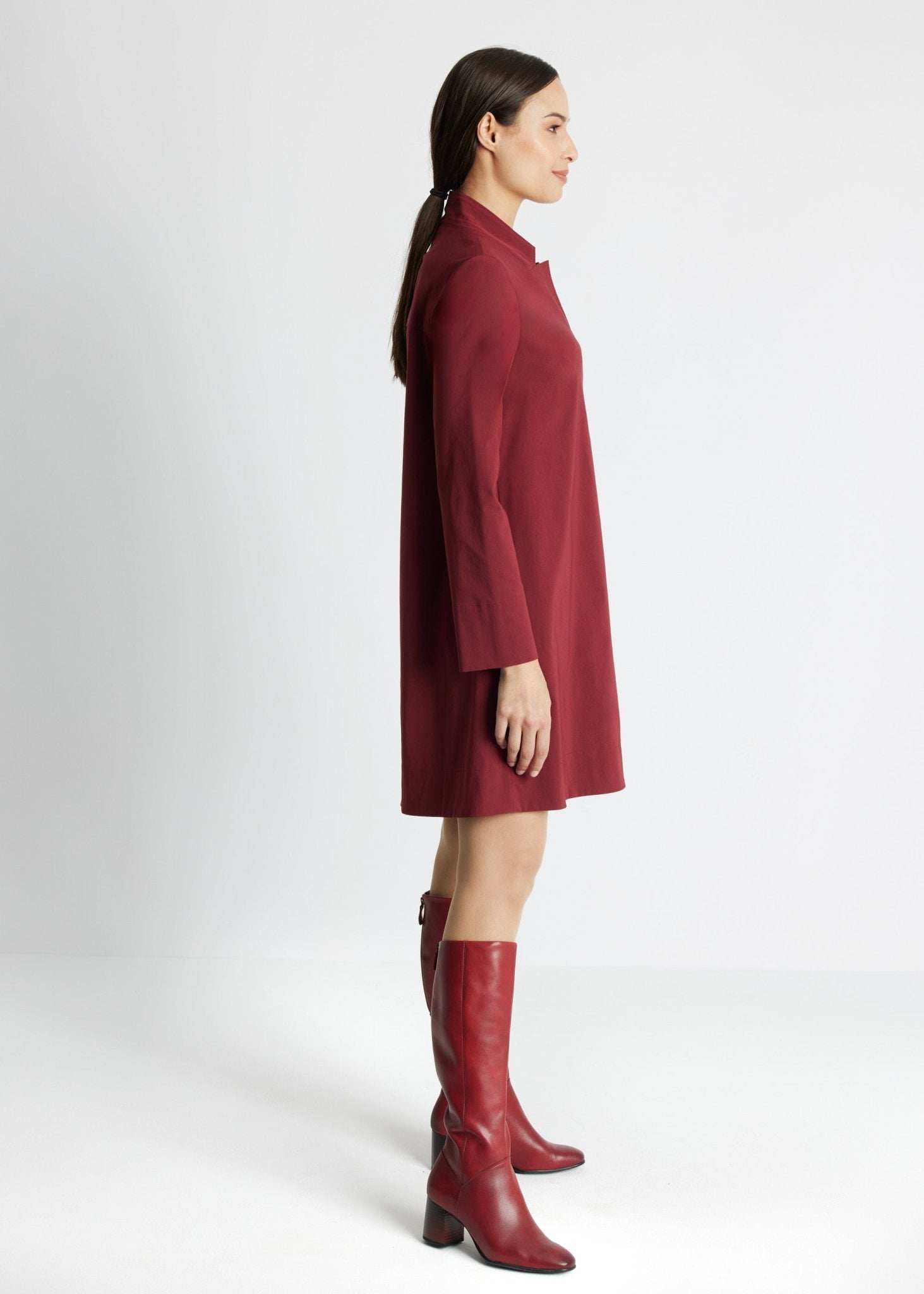 Knielange Tunika JAIZA aus Viskose-Mix mit Stretch - FOX'S-Fashion