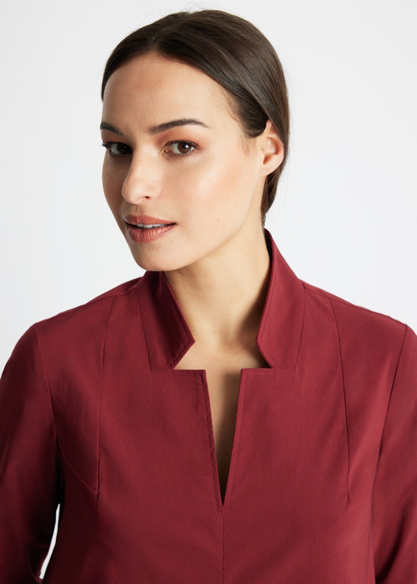 Knielange Tunika JAIZA aus Viskose-Mix mit Stretch - FOX'S-Fashion