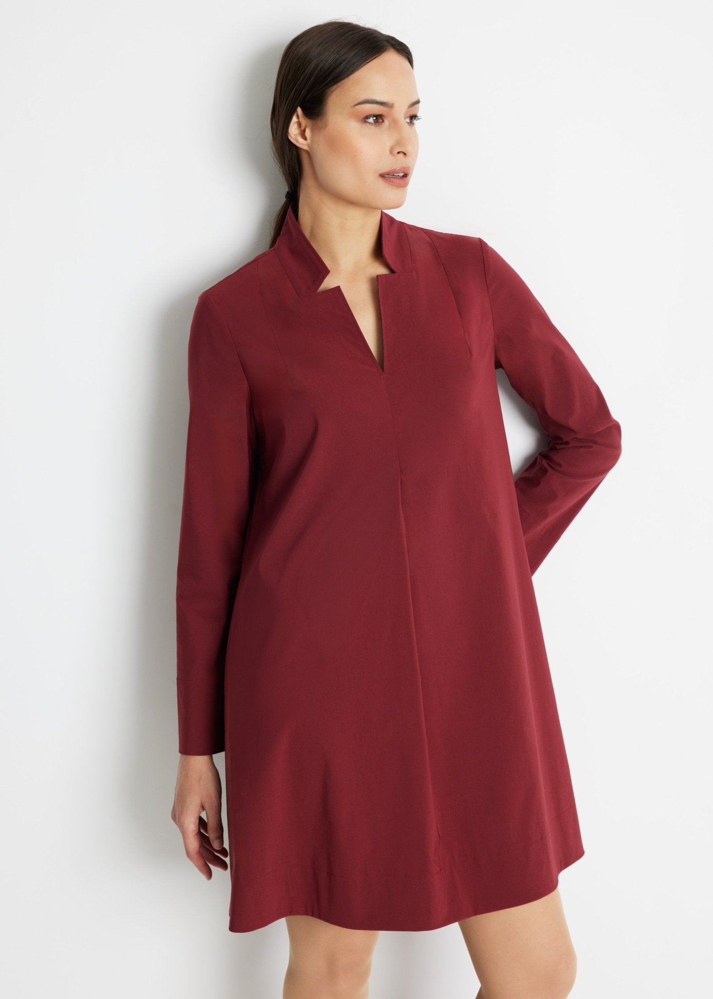Knielange Tunika JAIZA aus Viskose-Mix mit Stretch - FOX'S-Fashion