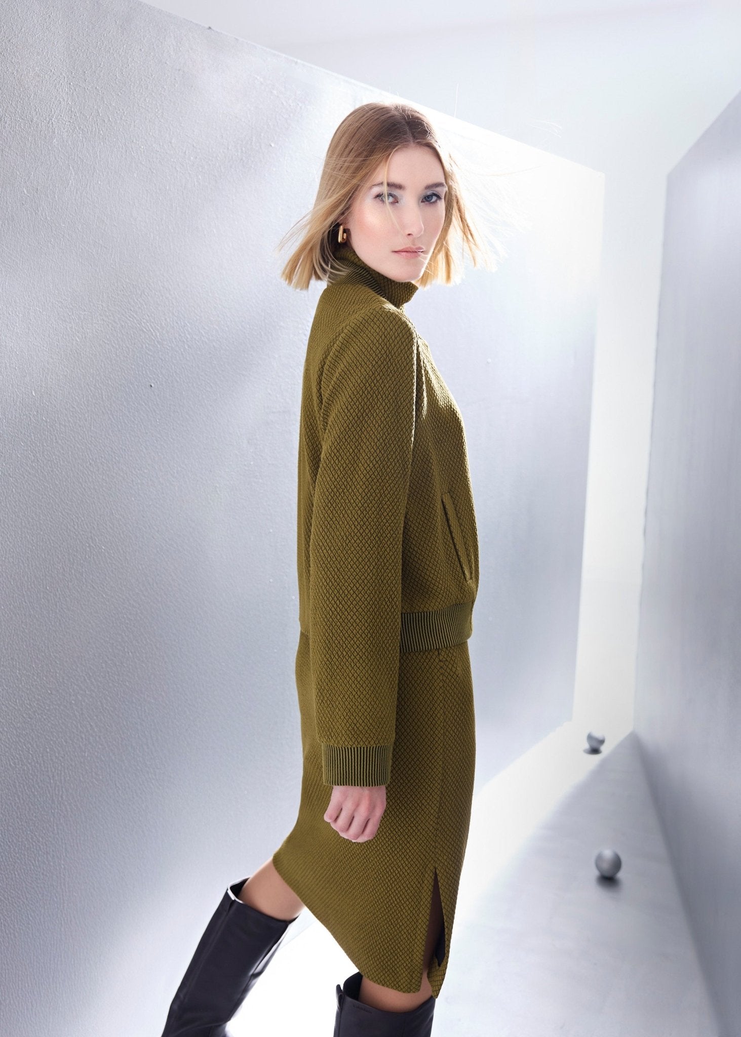 Kurze Blousonjacke PASJAKI aus Viskose-Mix - FOX'S-Fashion