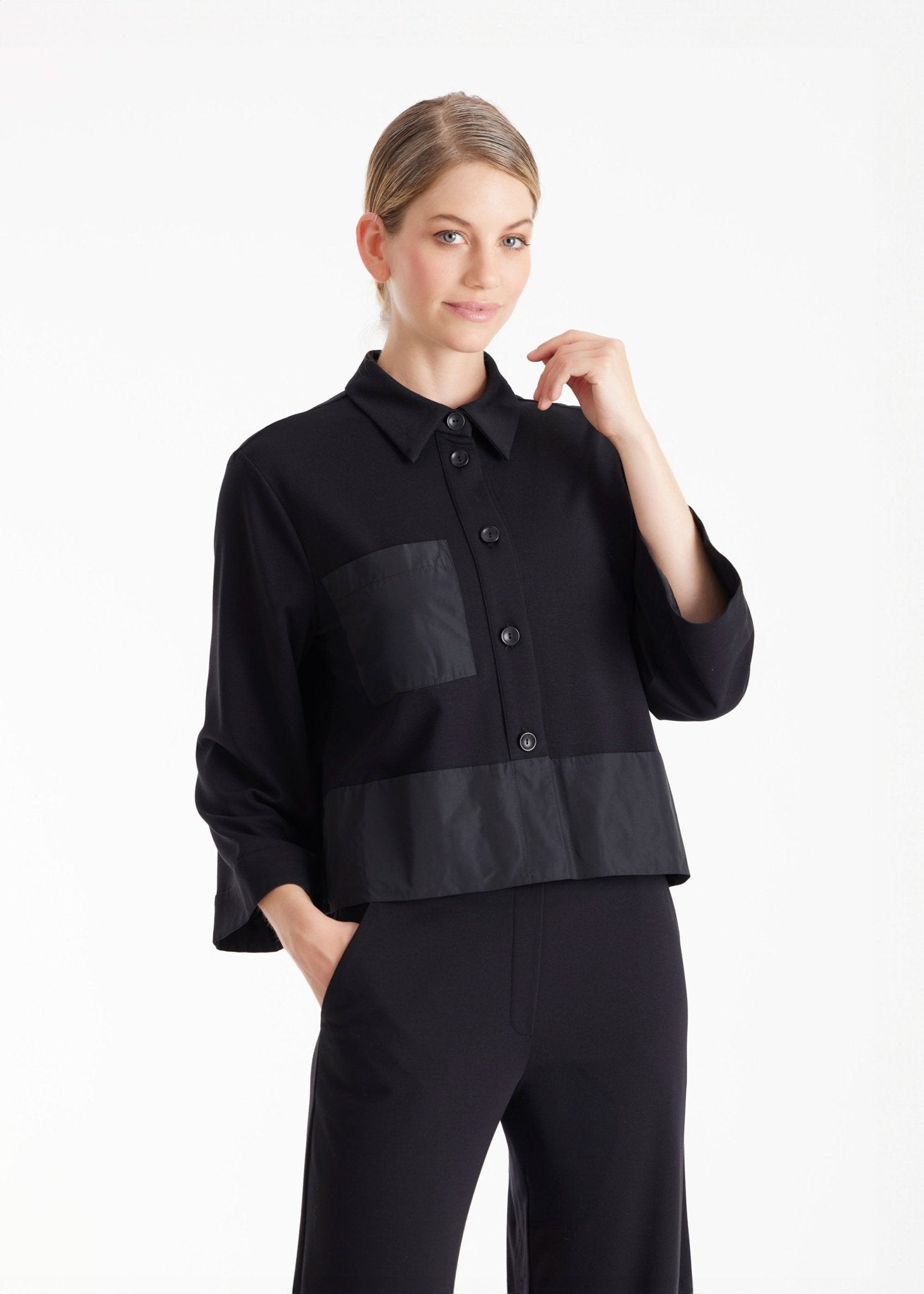 【美品】LACE COMBI HALF SLEEVE JACKET SHIRT LACE COMBI HALF SLEEVE JACKET SHIRT