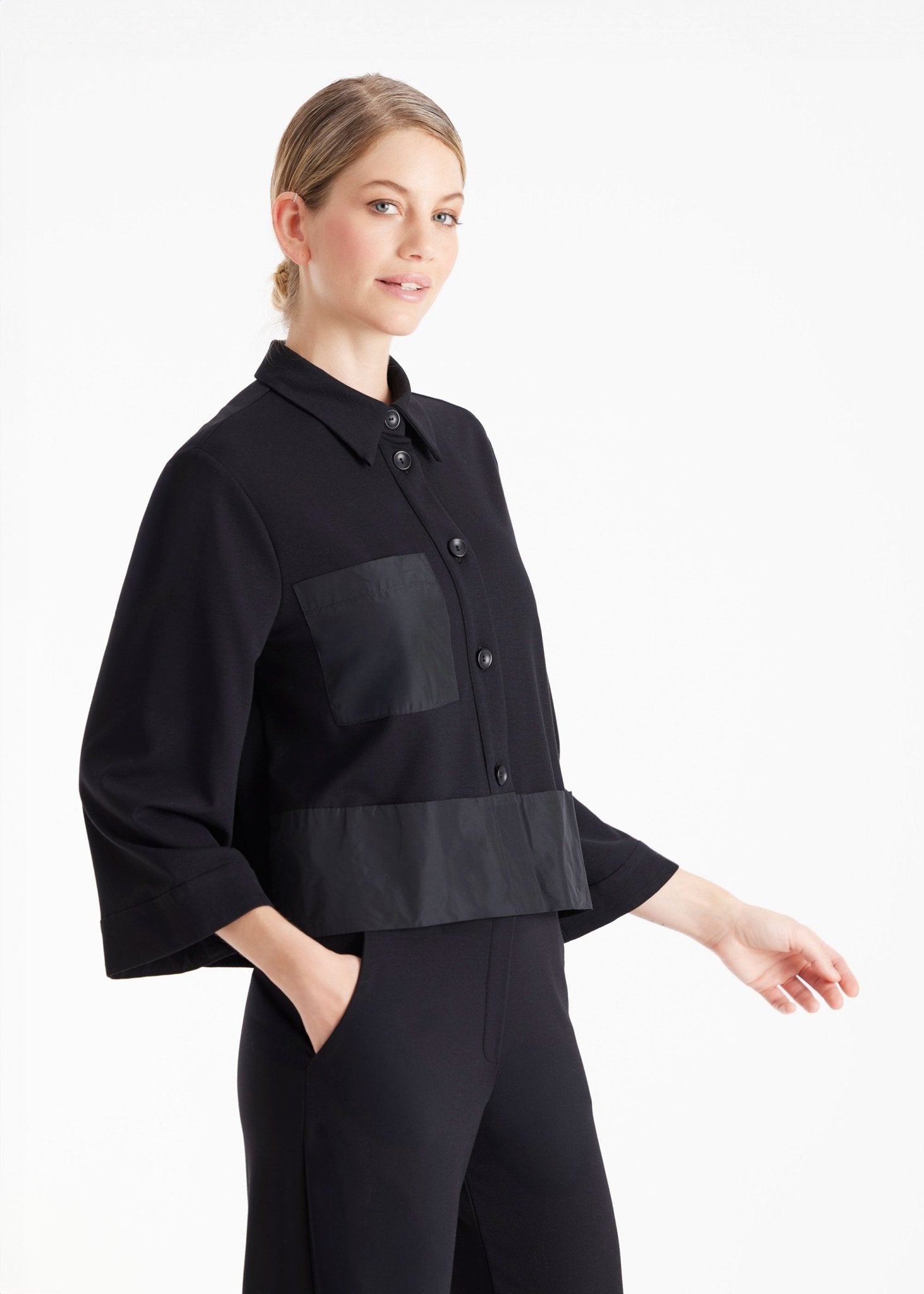 Kurze Blusenjacke GYAKI mit Hemdkragen - FOX'S - Fashion