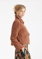 Kurze Jacke MARIERA mit Kragen und Reißverschluss - FOX'S - Fashion