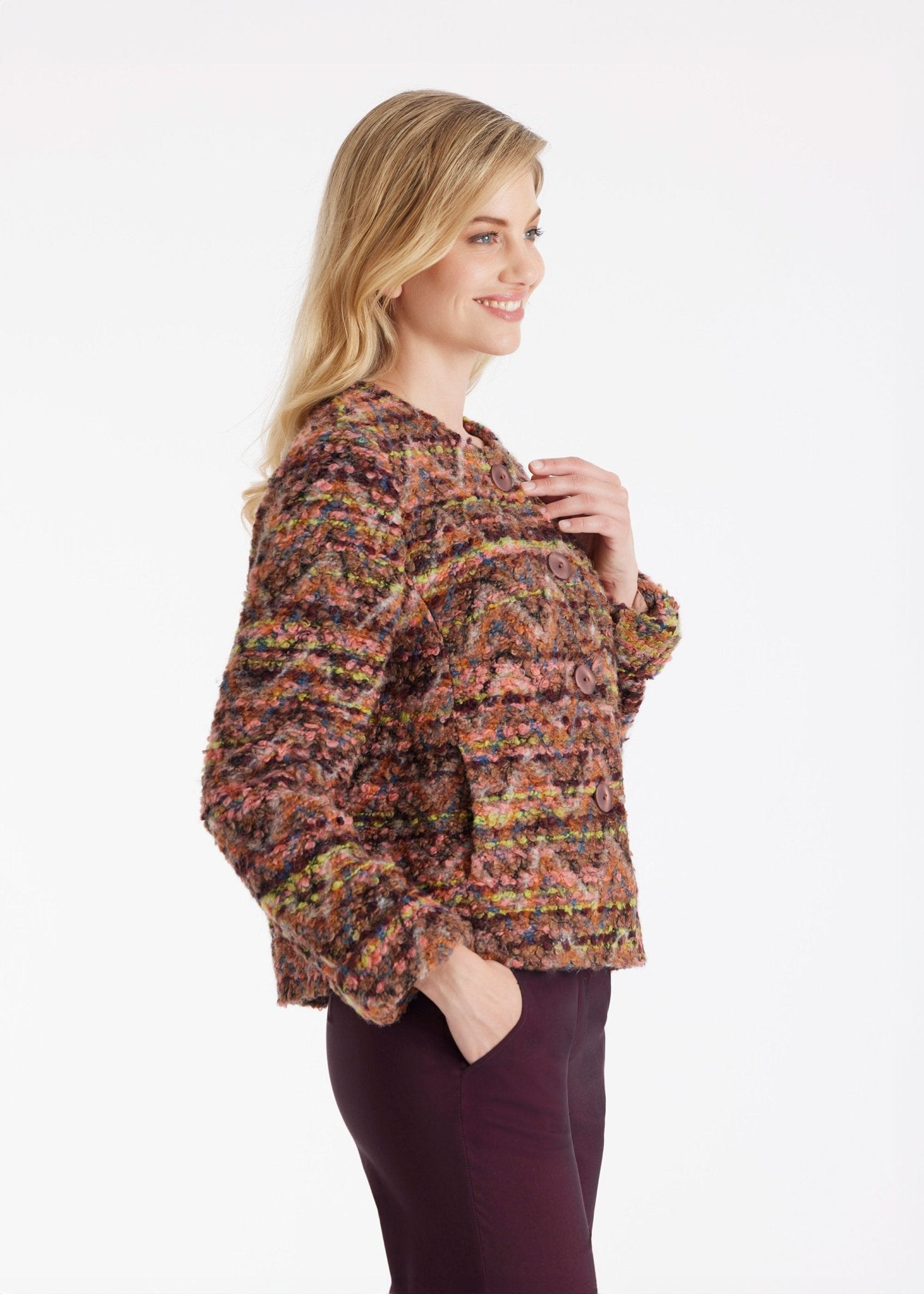 Kurze Jacke MYKINGA aus Multicolor - Bouclé - FOX'S - Fashion