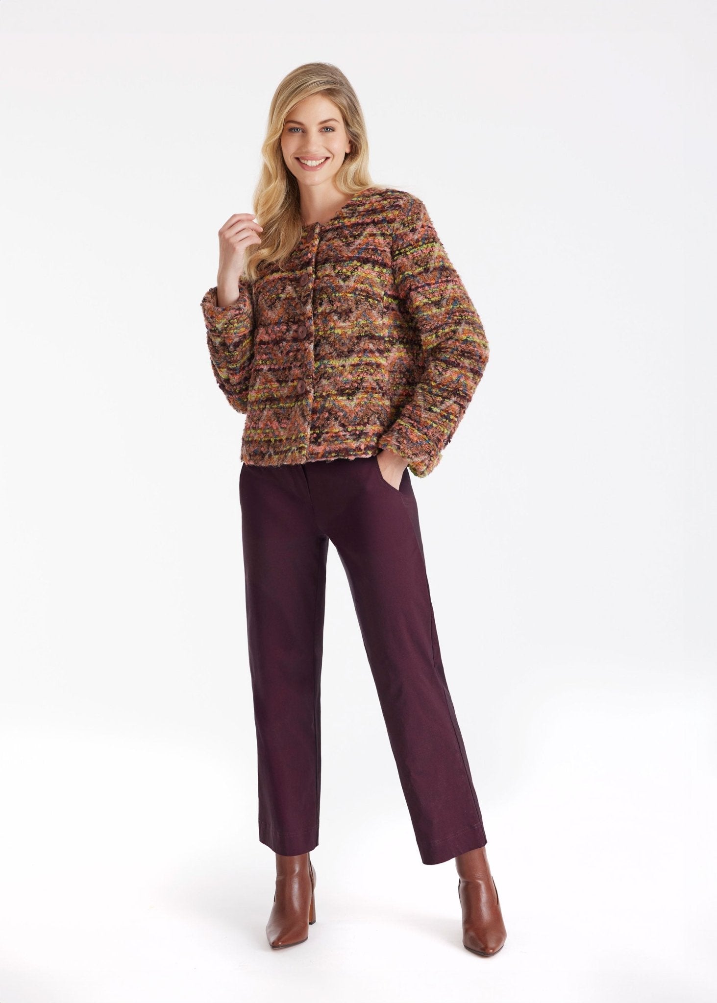 Kurze Jacke MYKINGA aus Multicolor - Bouclé - FOX'S - Fashion