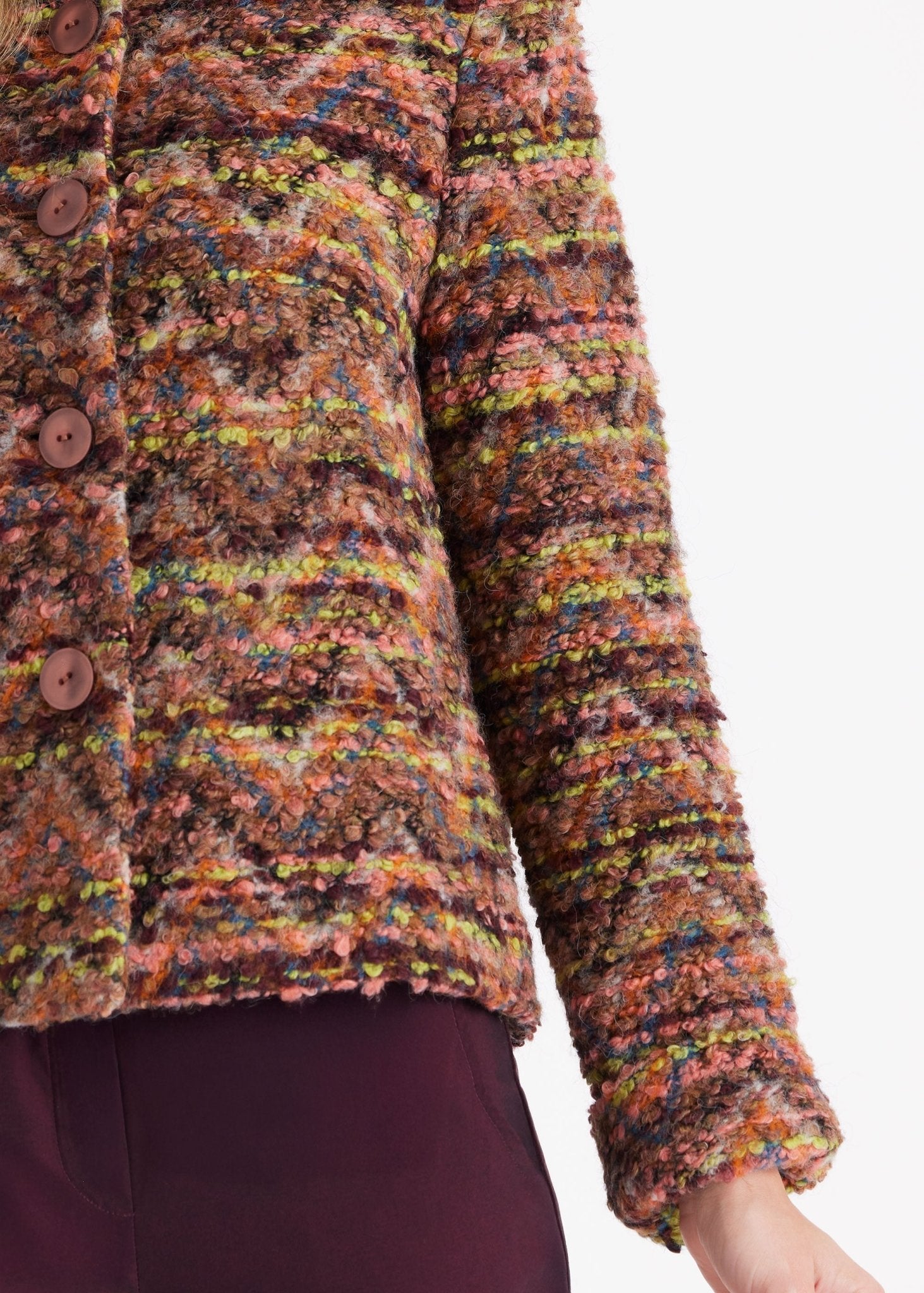 Kurze Jacke MYKINGA aus Multicolor - Bouclé - FOX'S - Fashion