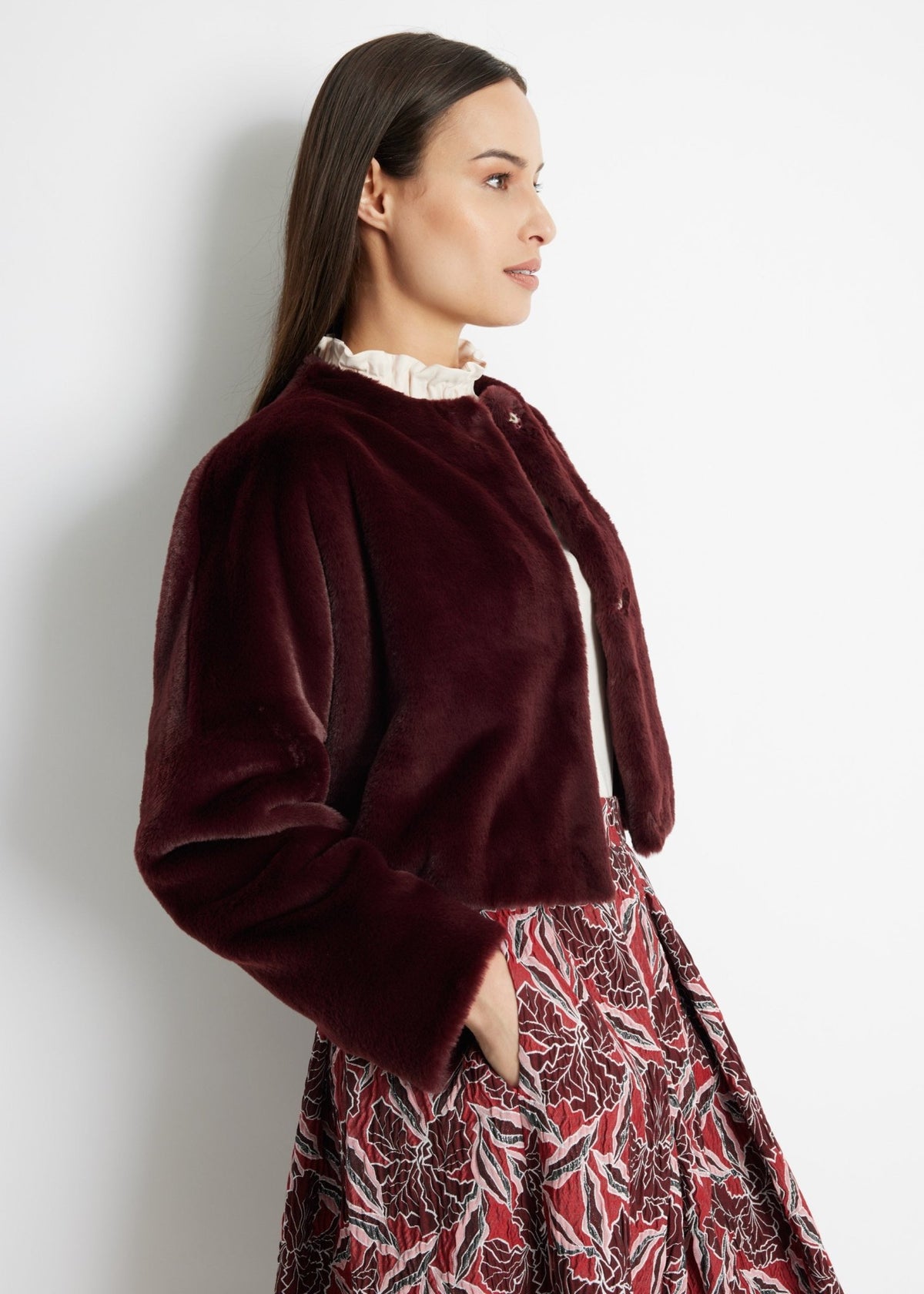 Kurze Jacke TEXAVO aus Kunstfell - FOX'S-Fashion