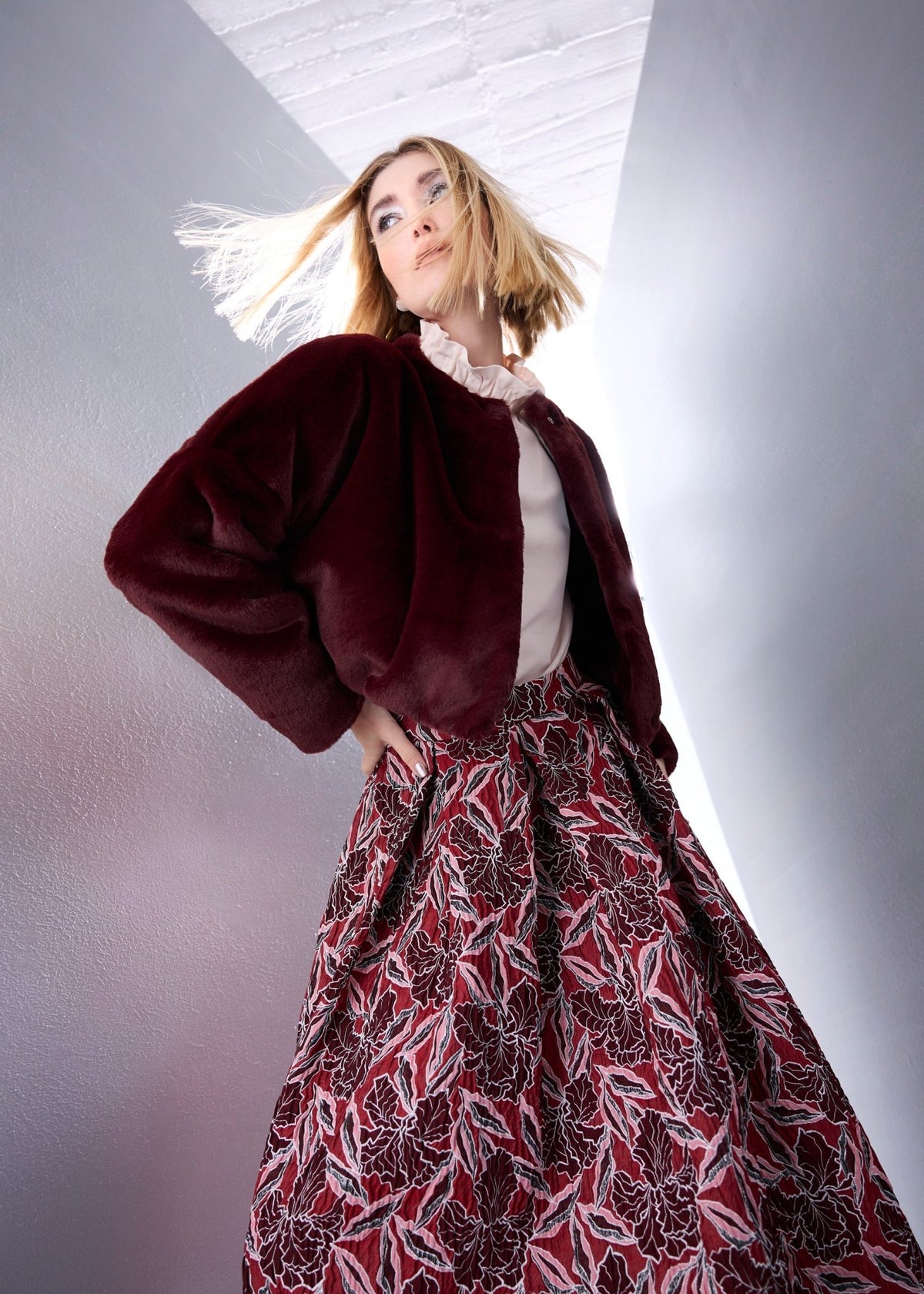 Kurze Jacke TEXAVO aus Kunstfell - FOX'S-Fashion